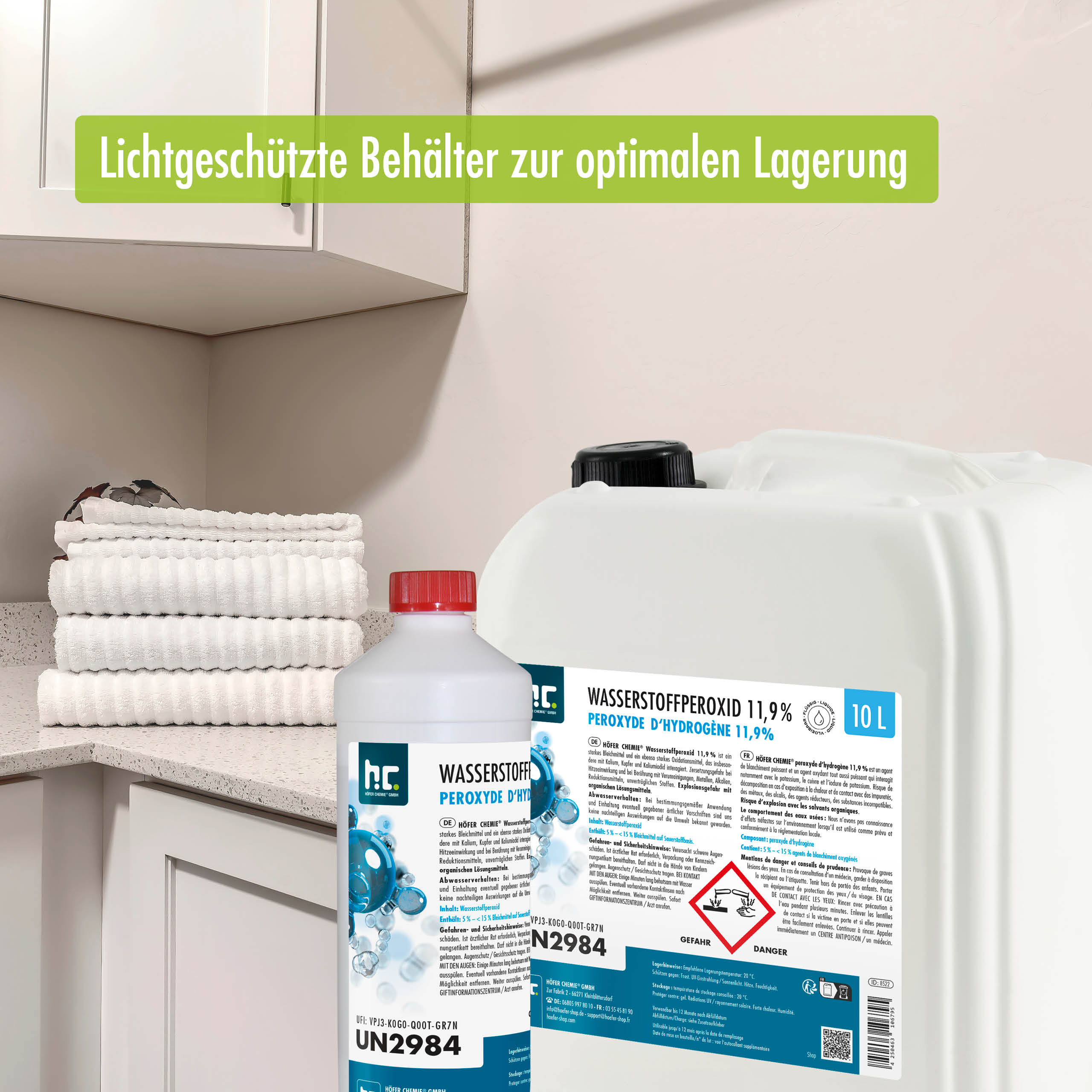 10 L Höfer Chemie® Wasserstoffperoxid 11,9% in Kanister - Image 7