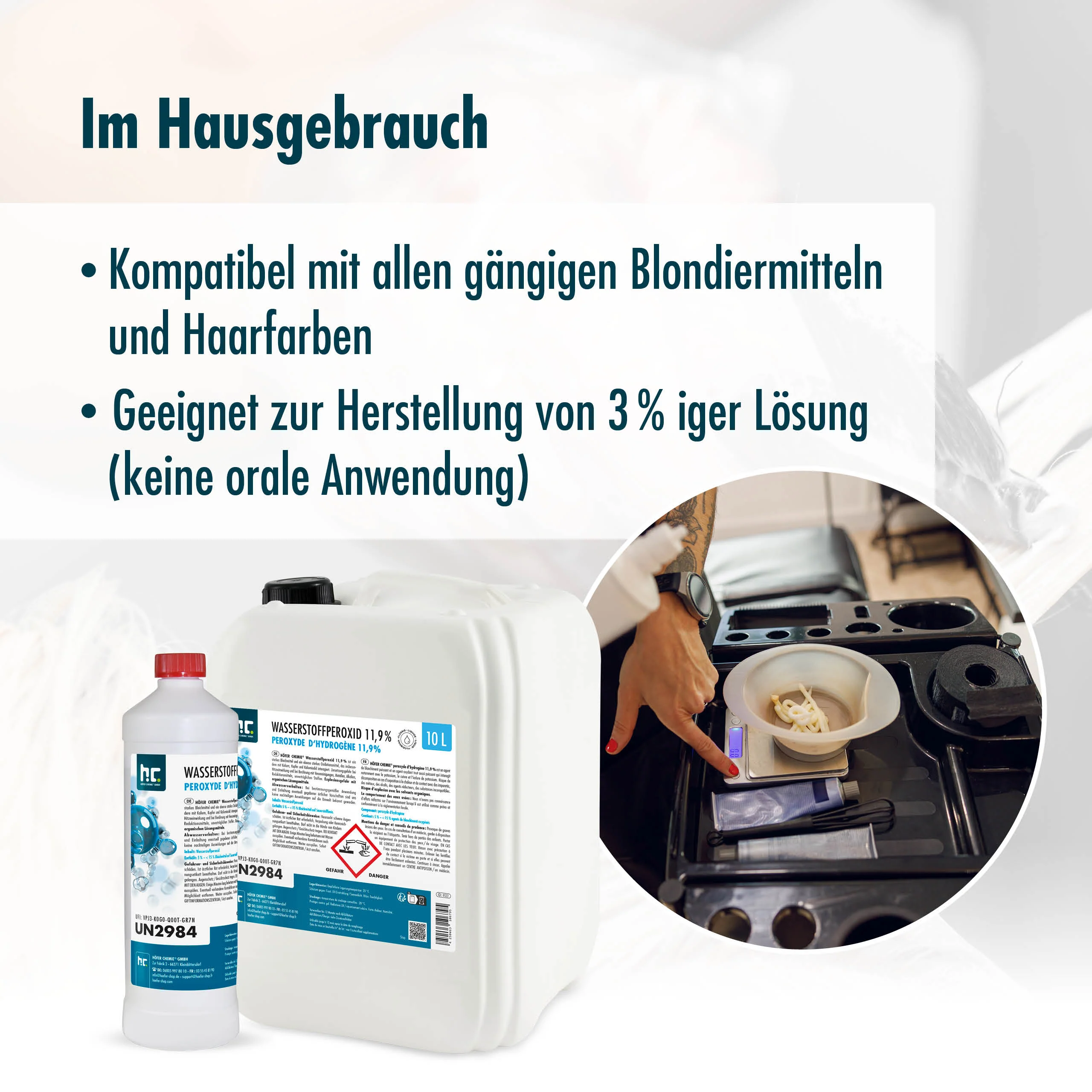 10 L Höfer Chemie® Wasserstoffperoxid 11,9% in Kanister - Image 9