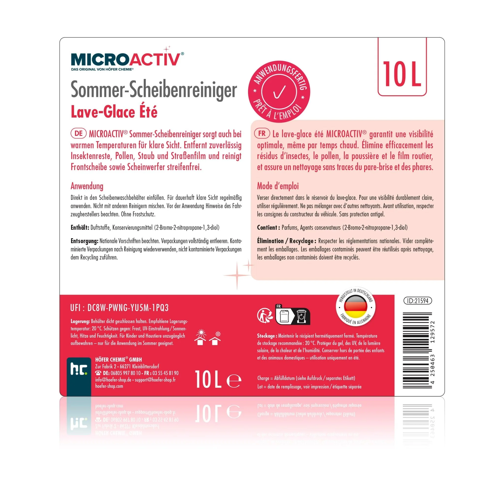 10 L MICROACTIV® Sommer-Scheibenreiniger – anwendungsfertig - Image 11