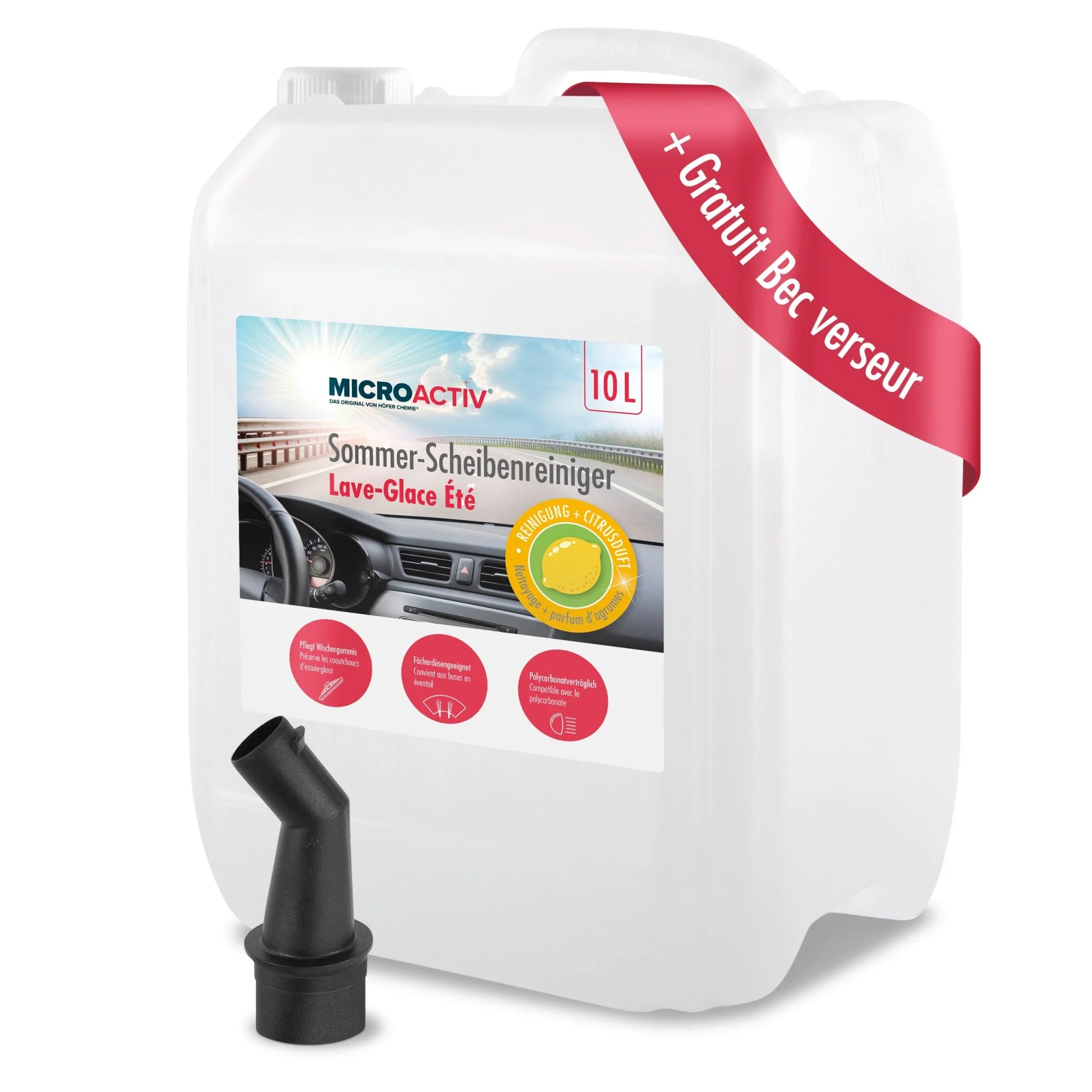 10 L MICROACTIV® Sommer-Scheibenreiniger – anwendungsfertig - Image 2