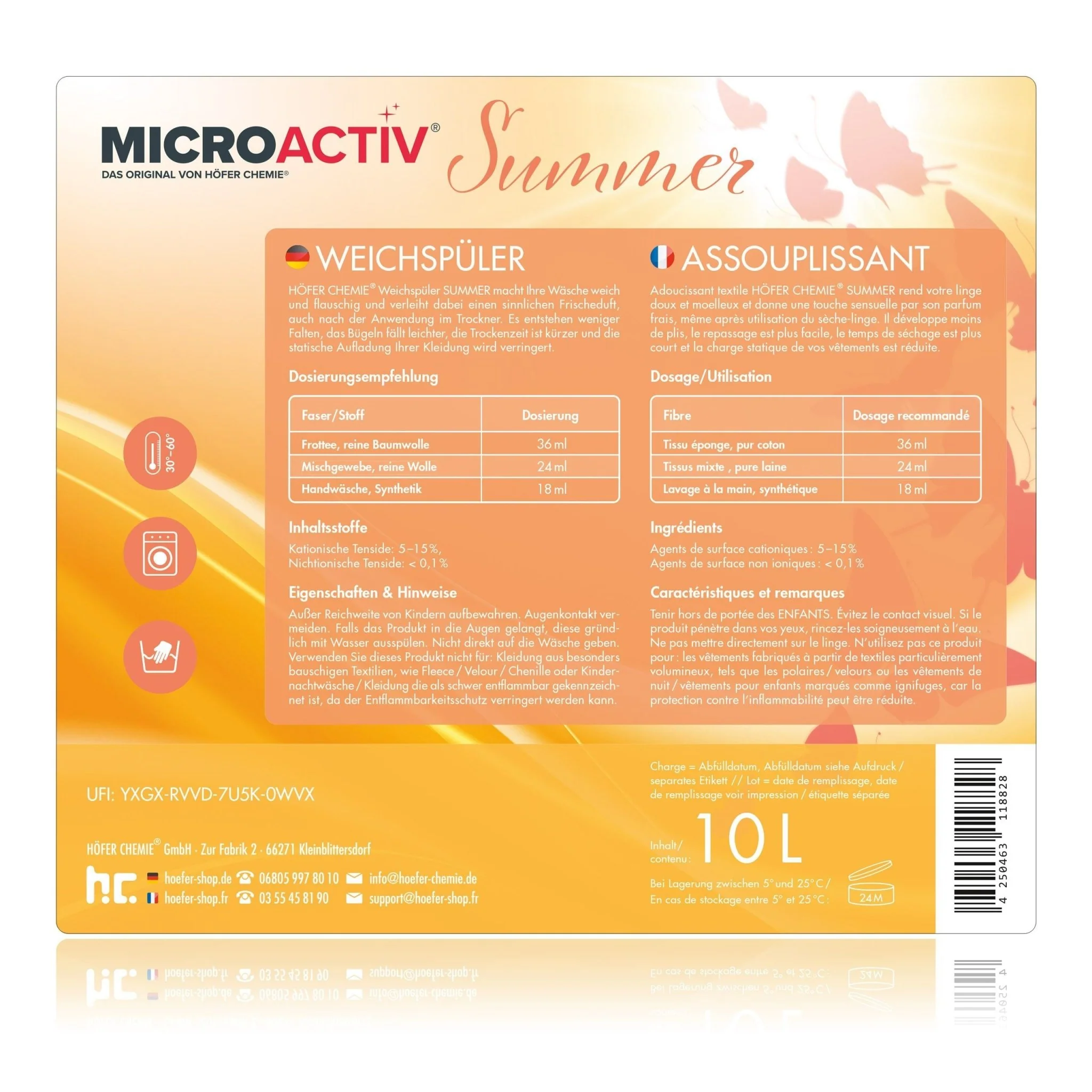 10 L Microactiv® Weichspüler Summer - Image 5