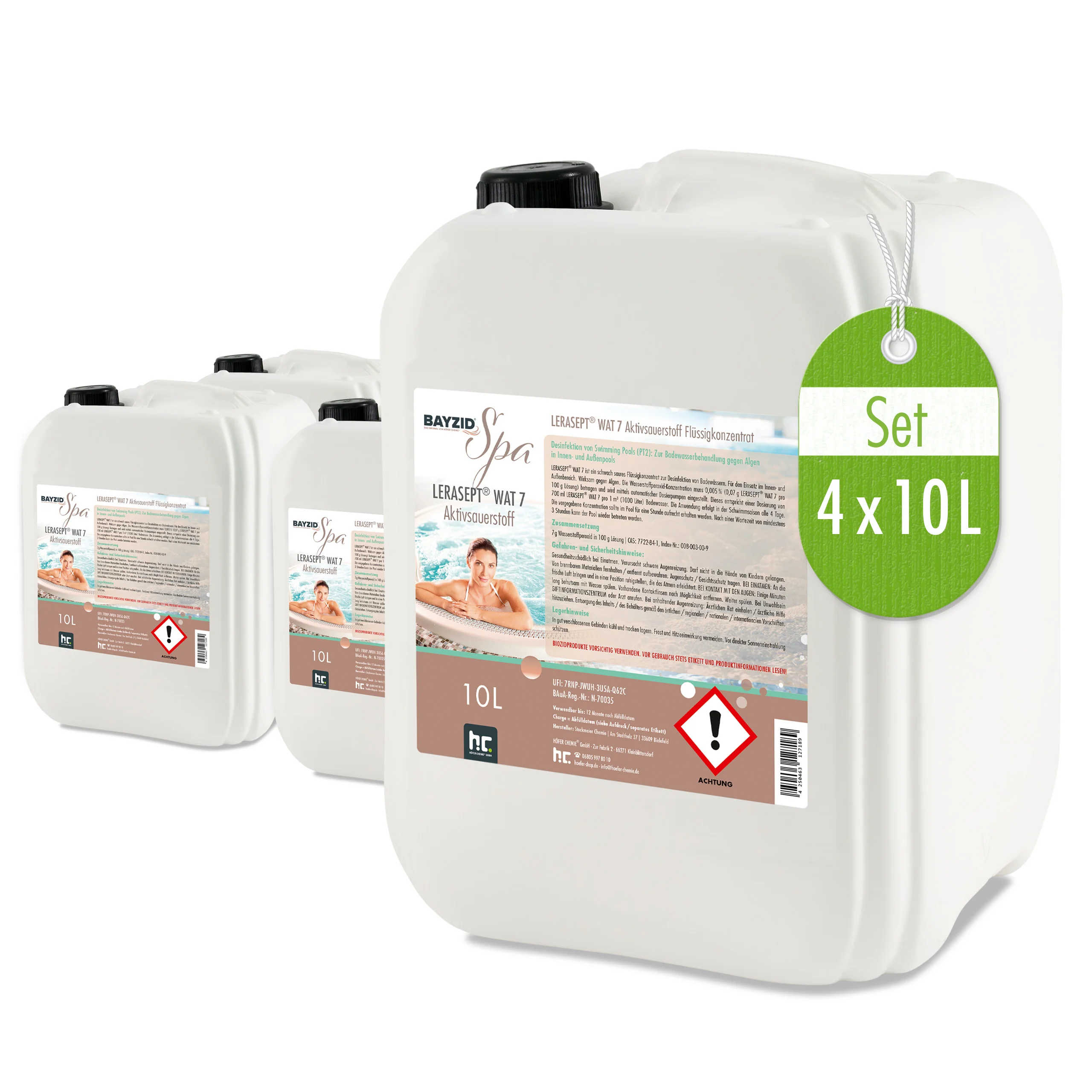 10 L SPA Lerasept® WAT7 Aktivsauerstoff - Image 2