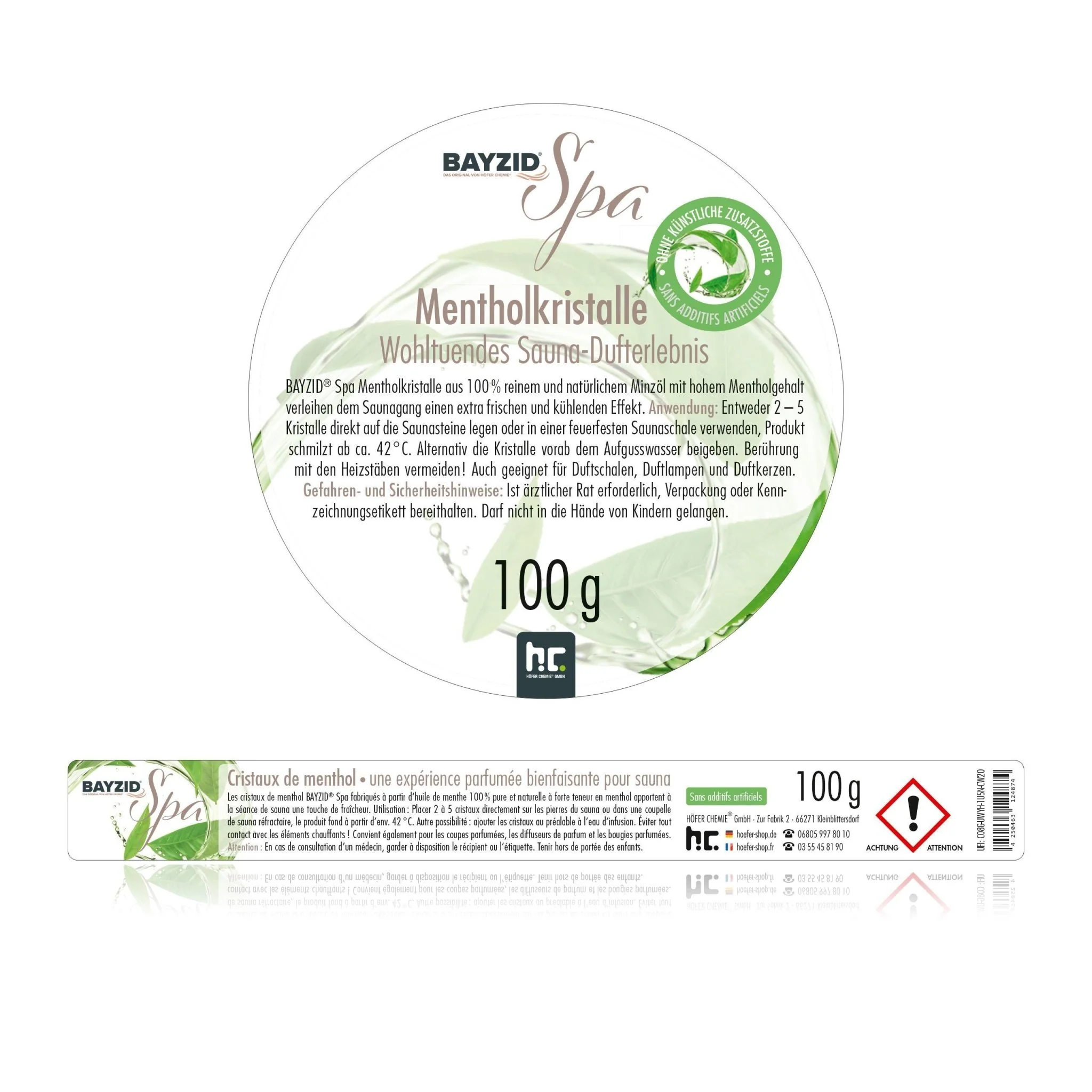 100 g BAYZID® SPA Mentholkristalle für die Sauna - Image 5