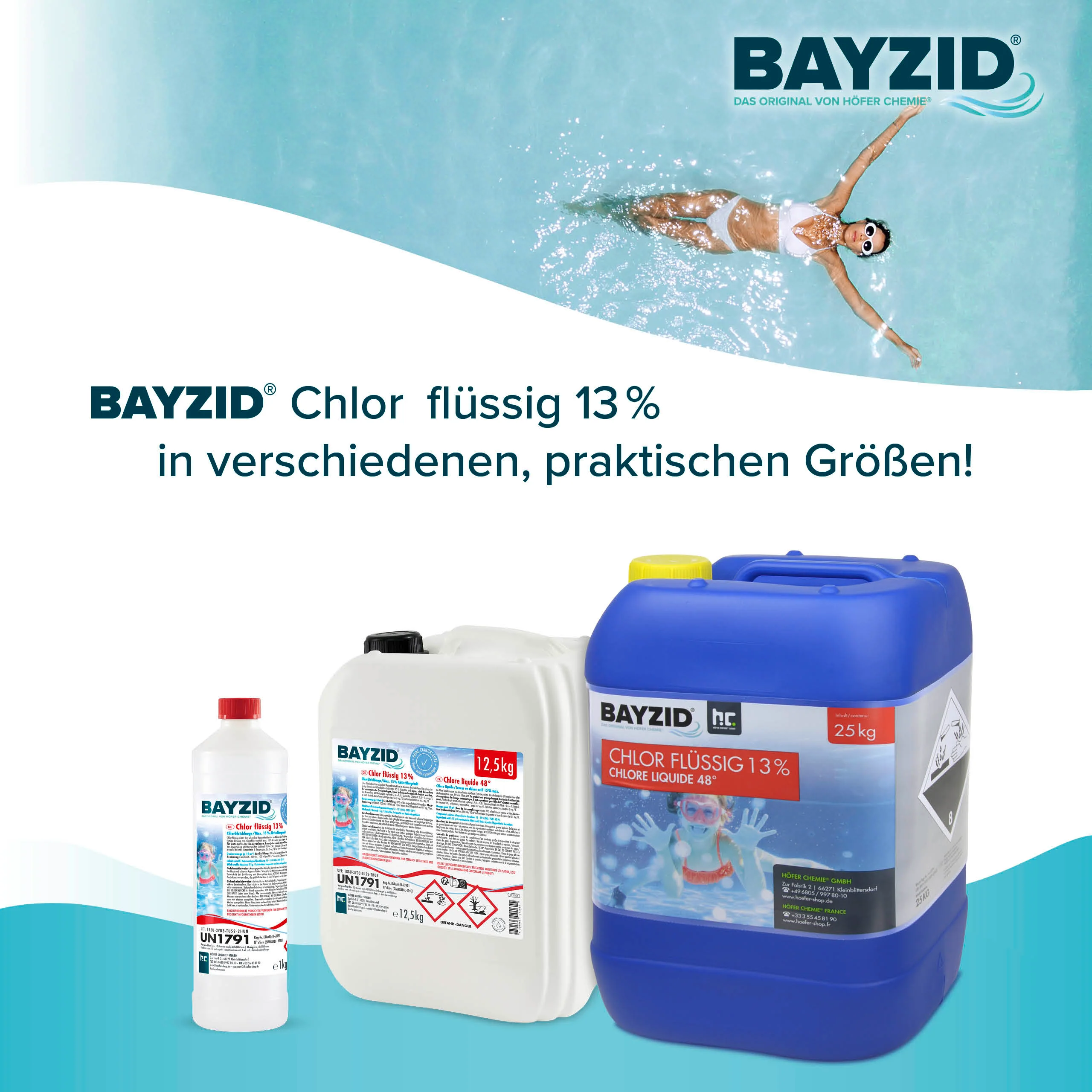 12,5 kg BAYZID® Chlor 13% flüssig für Pools in Kanister - Image 8