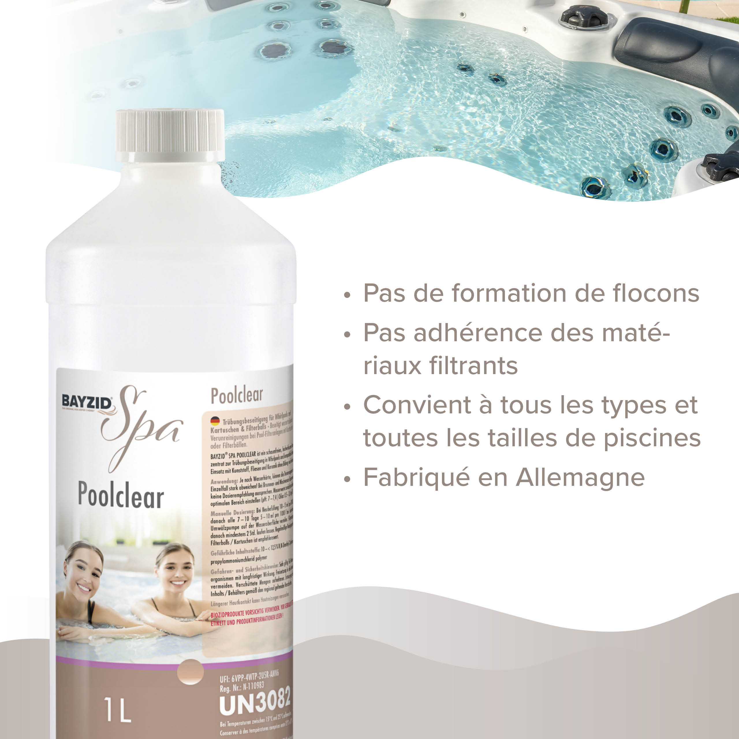 1L BAYZID® SPA Poolclear Trübungsbeseitigung - Image 11