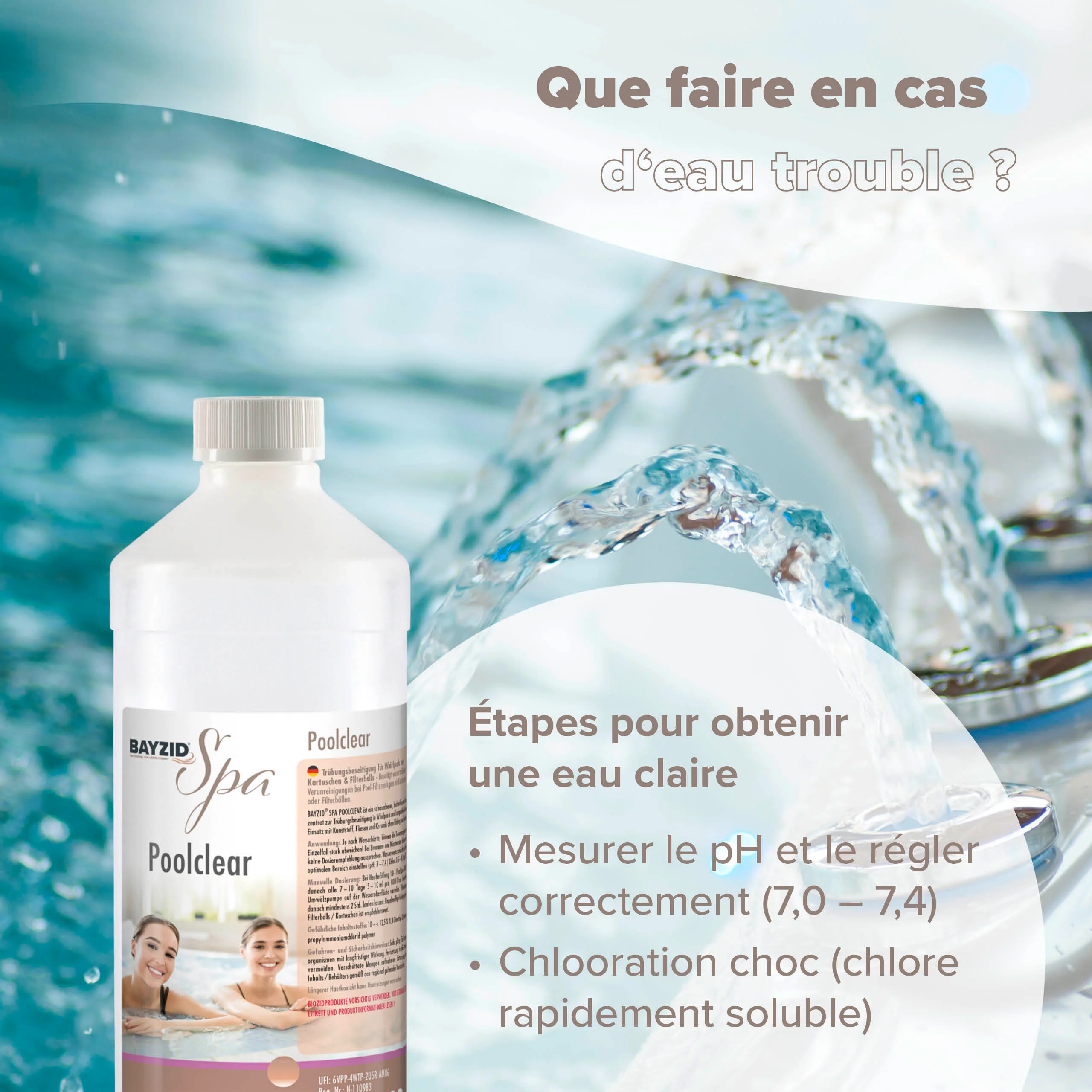 1L BAYZID® SPA Poolclear Trübungsbeseitigung - Image 12
