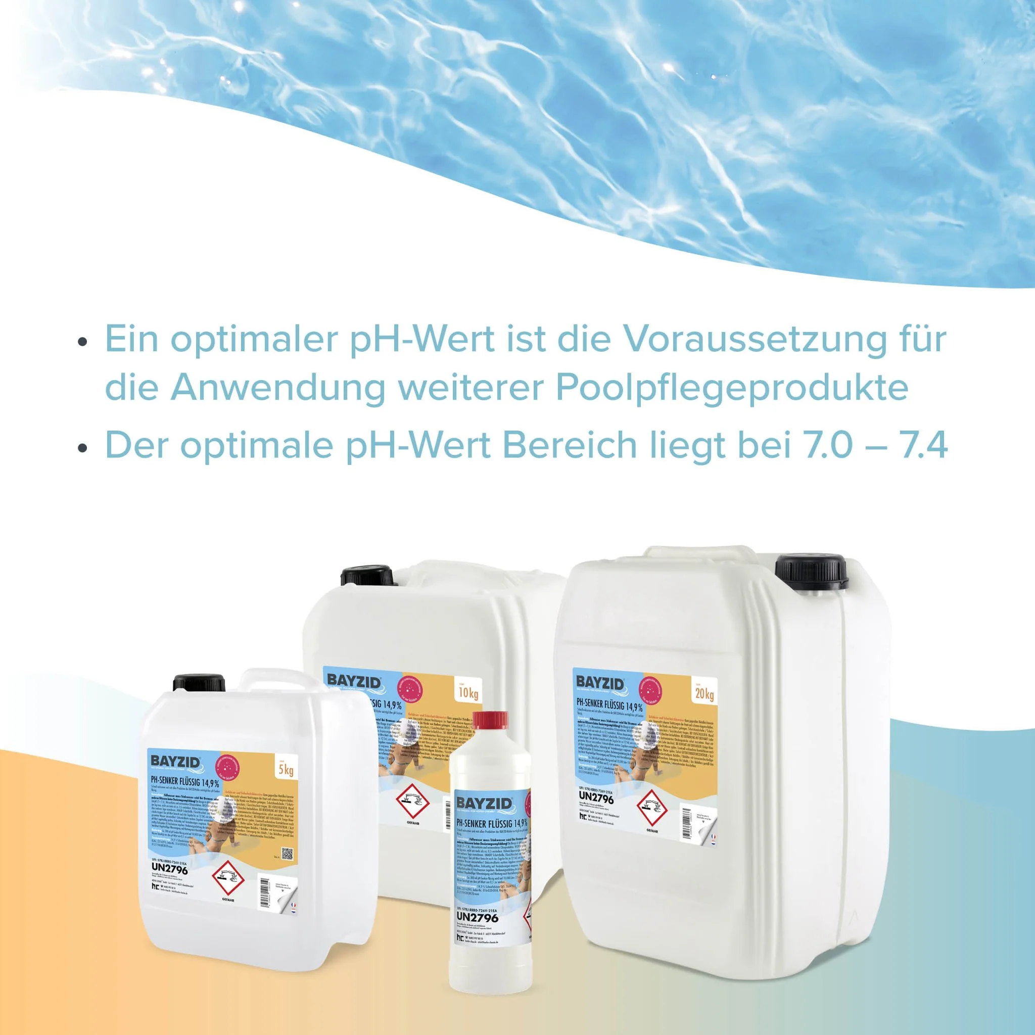 20 kg BAYZID® pH Minus flüssig 14,9% in Kanister - Image 4