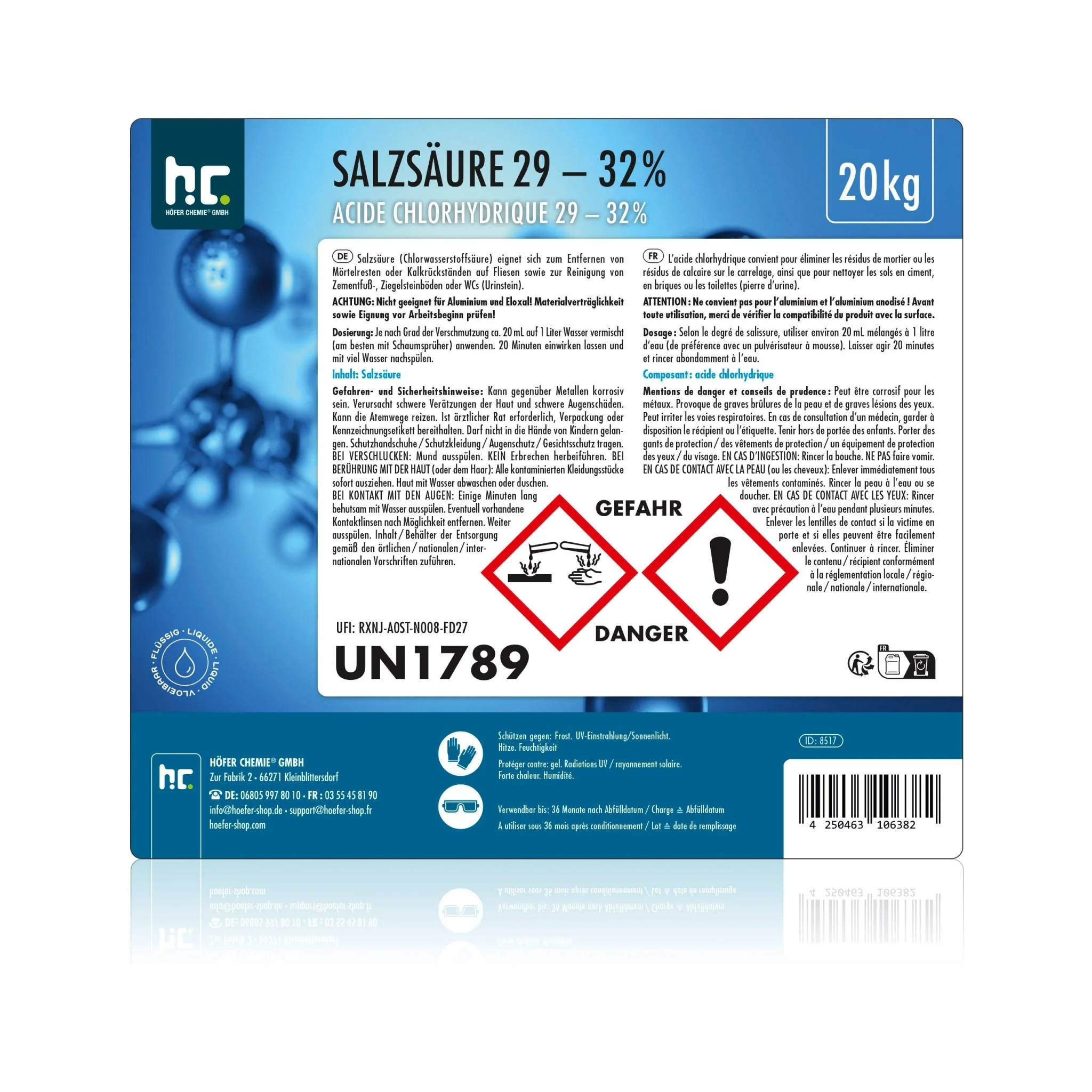 20 kg Höfer Chemie® Salzsäure 29-32% - Image 21
