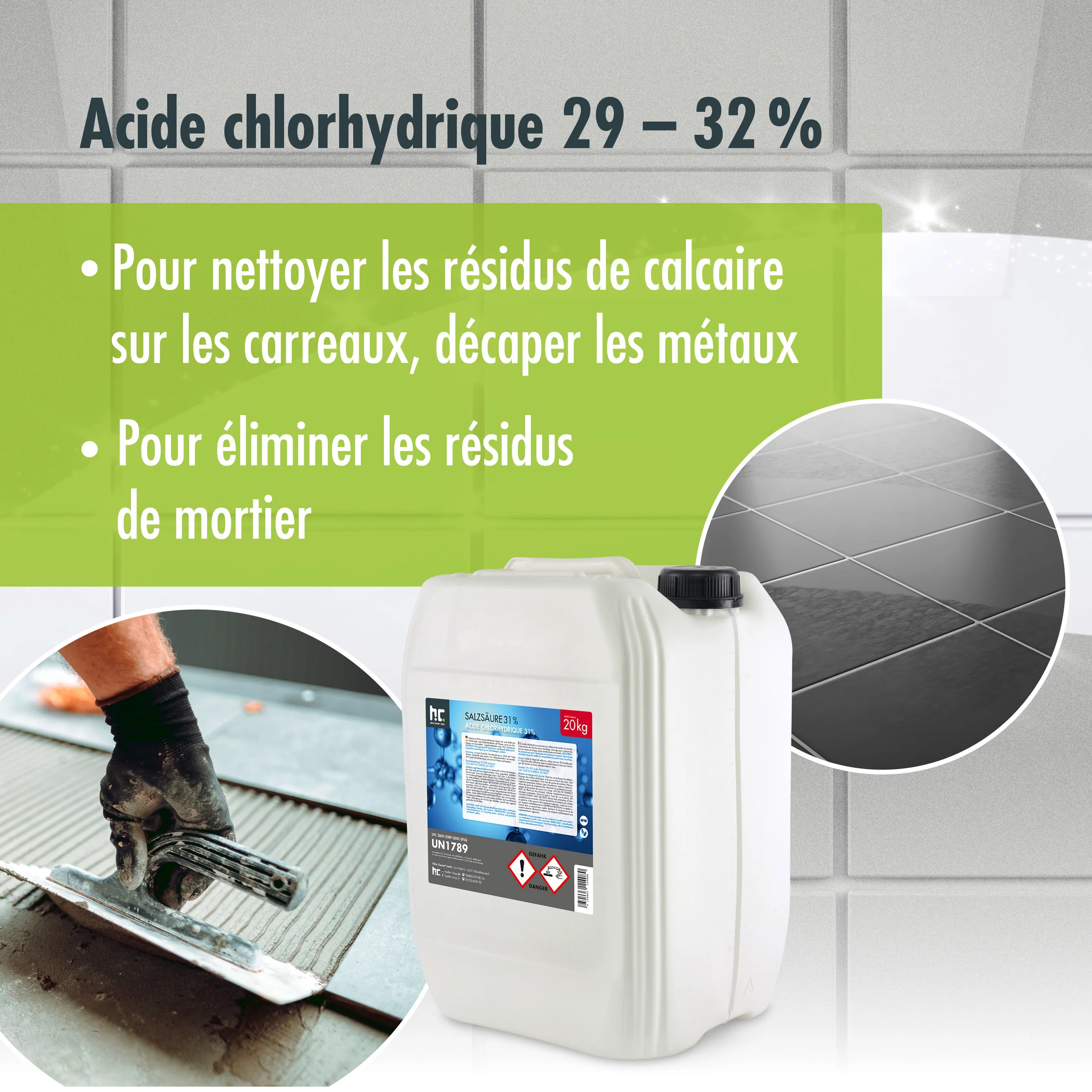 20 kg Höfer Chemie® Salzsäure 29-32% - Image 24