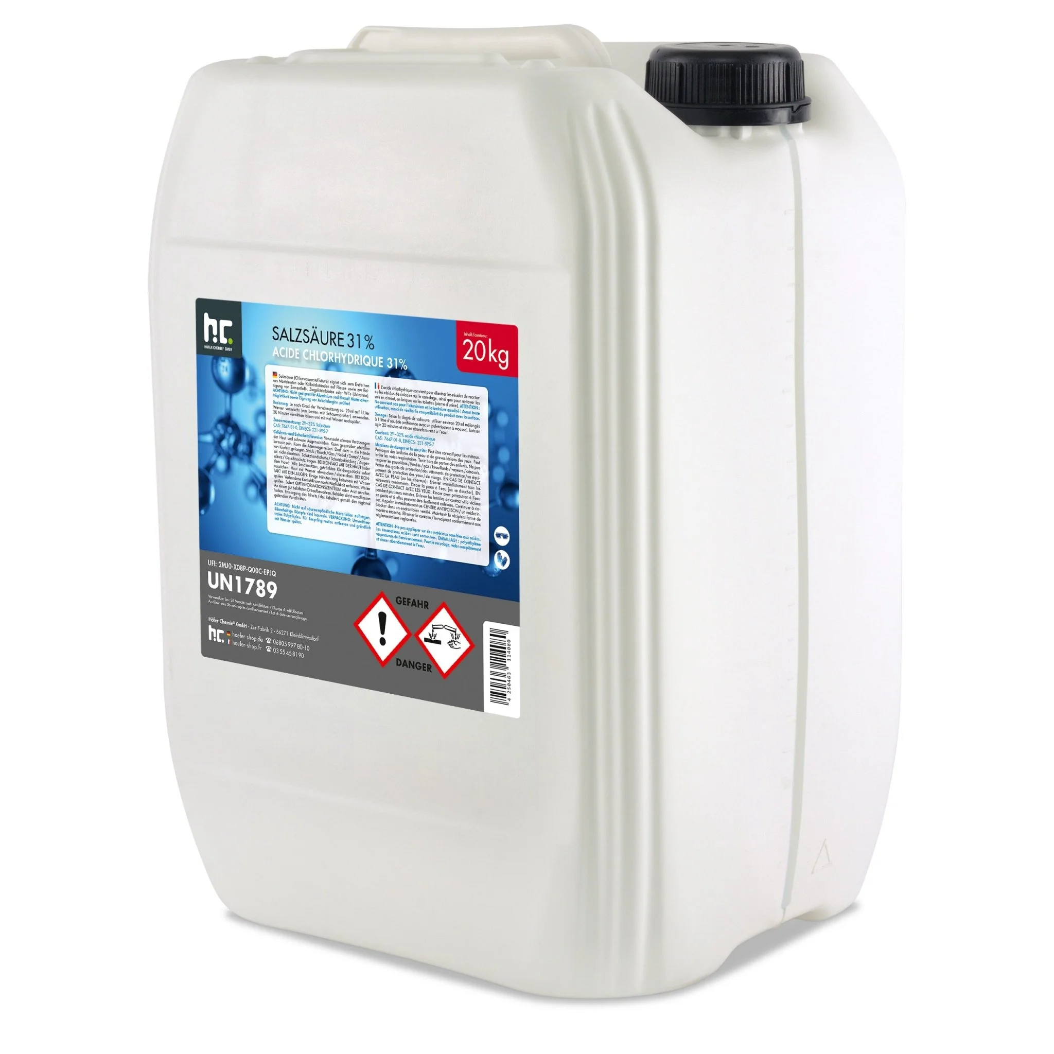 20 kg Höfer Chemie® Salzsäure 29-32% - Image 3