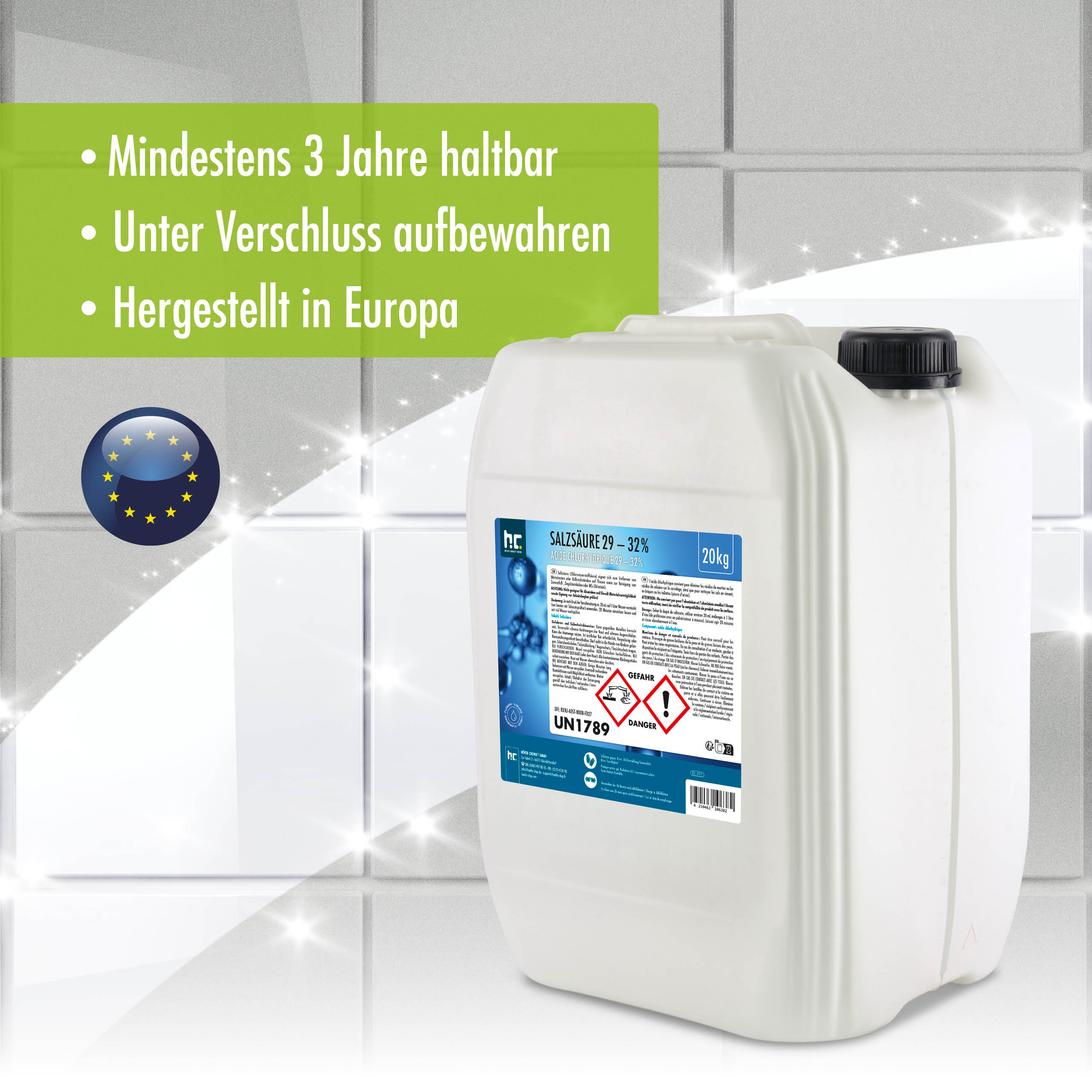 20 kg Höfer Chemie® Salzsäure 29-32% - Image 6