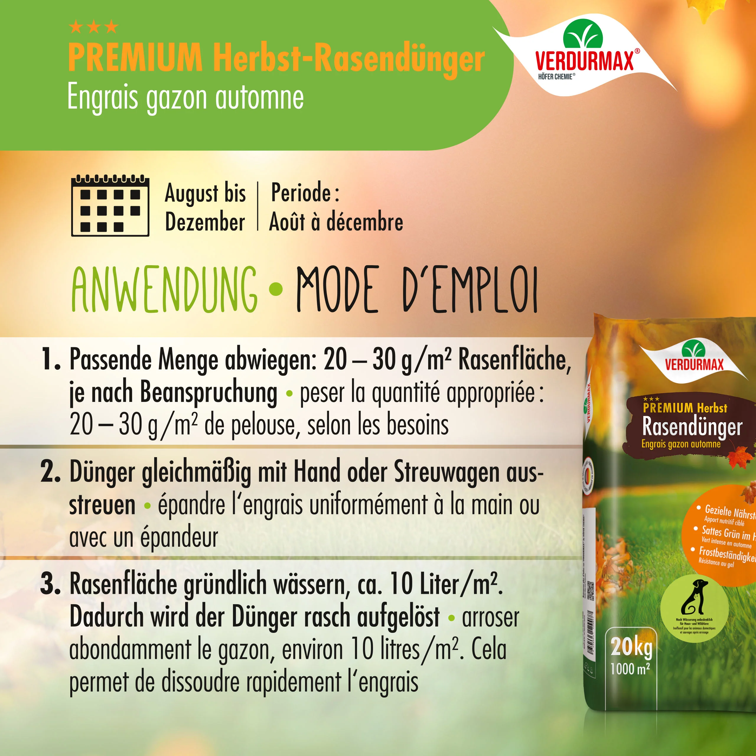 20 kg VERDURMAXÂź Premium Herbst RasendĂŒnger - Image 4