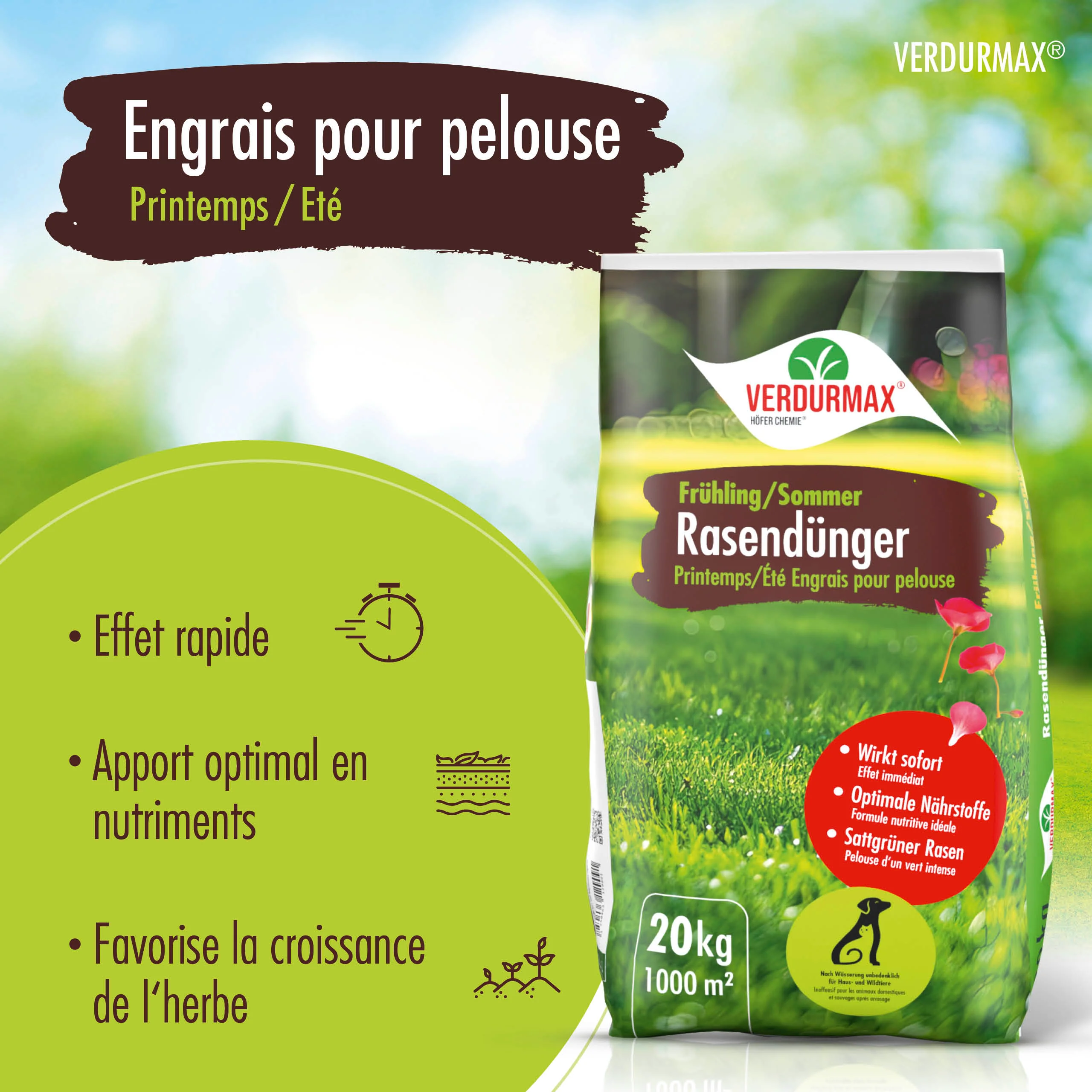 20 kg VERDURMAX® Rasendünger Frühling / Sommer - Image 4
