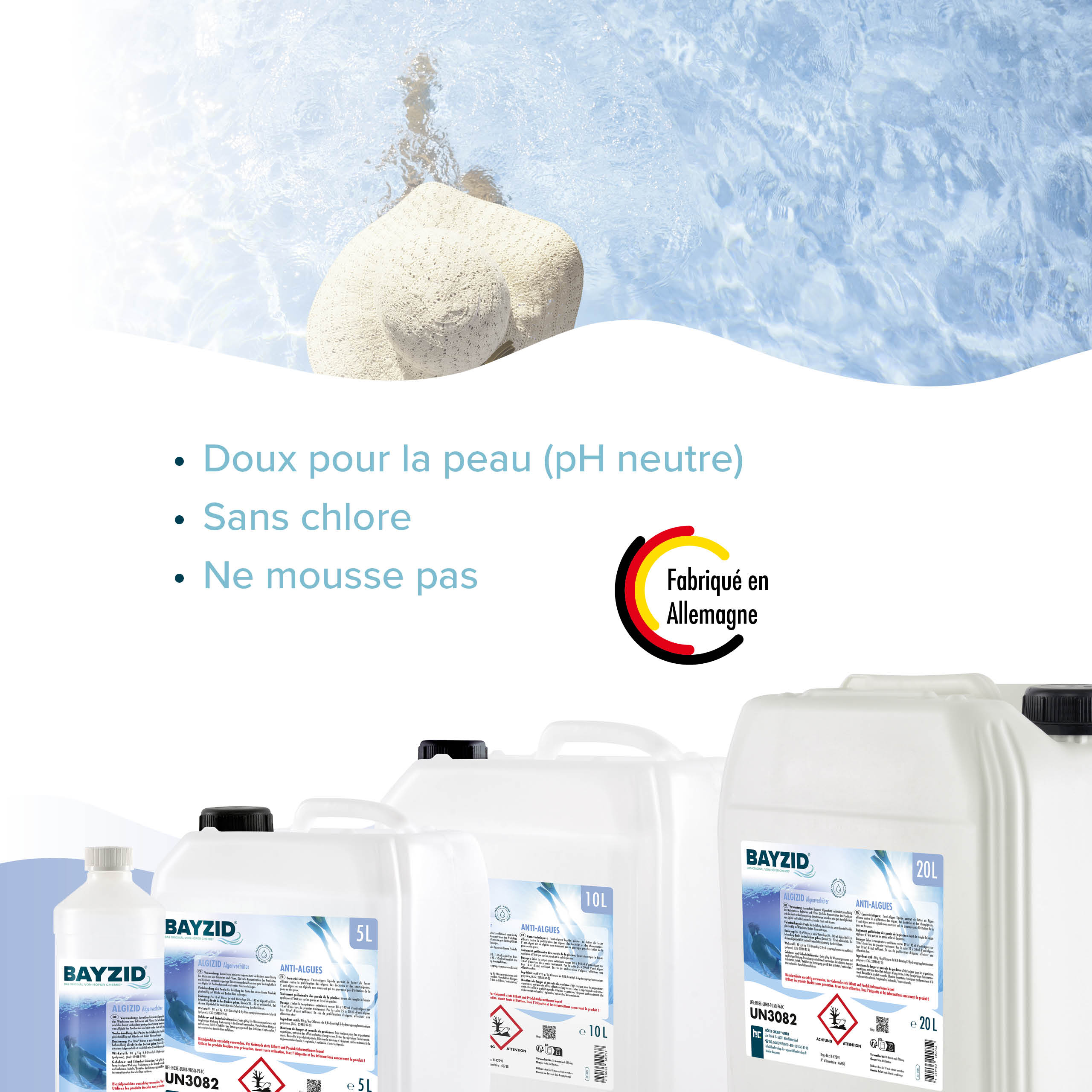 20 L BAYZID® Algizid Algenverhütung für Pools in Kanister - Image 8