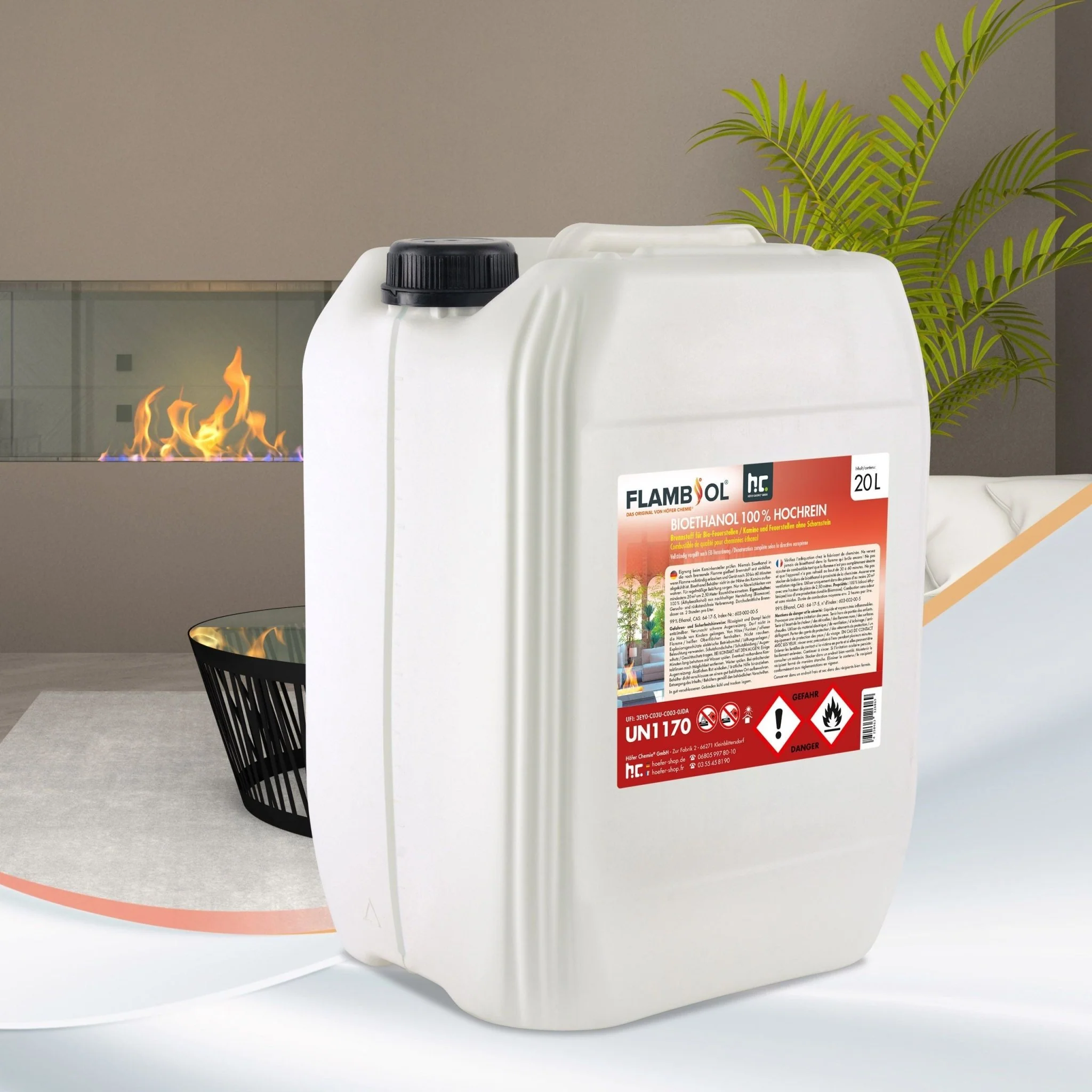 20 L FLAMBIOL® Bioethanol 100% Hochrein - Image 11