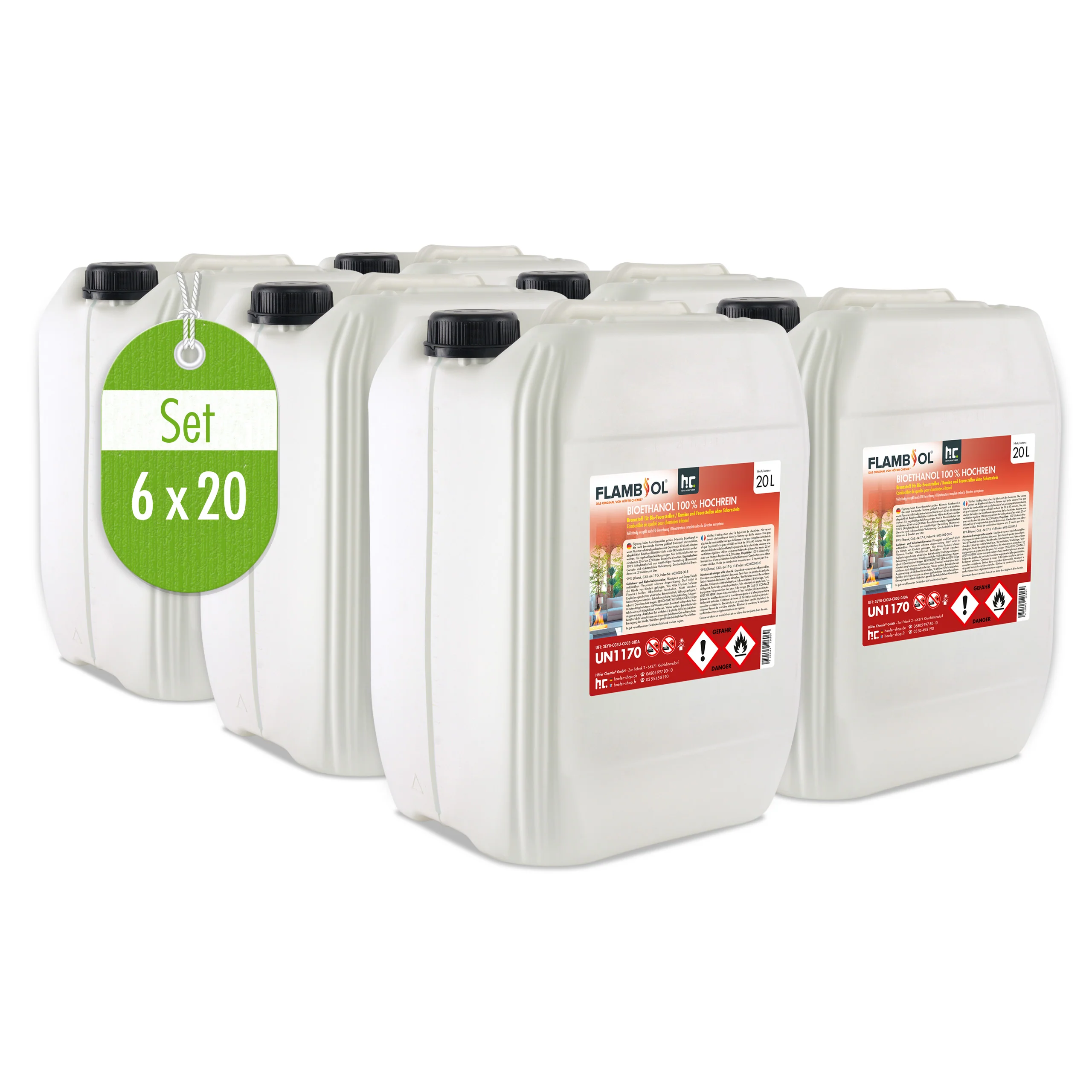 20 L FLAMBIOL® Bioethanol 100% Hochrein - Image 4
