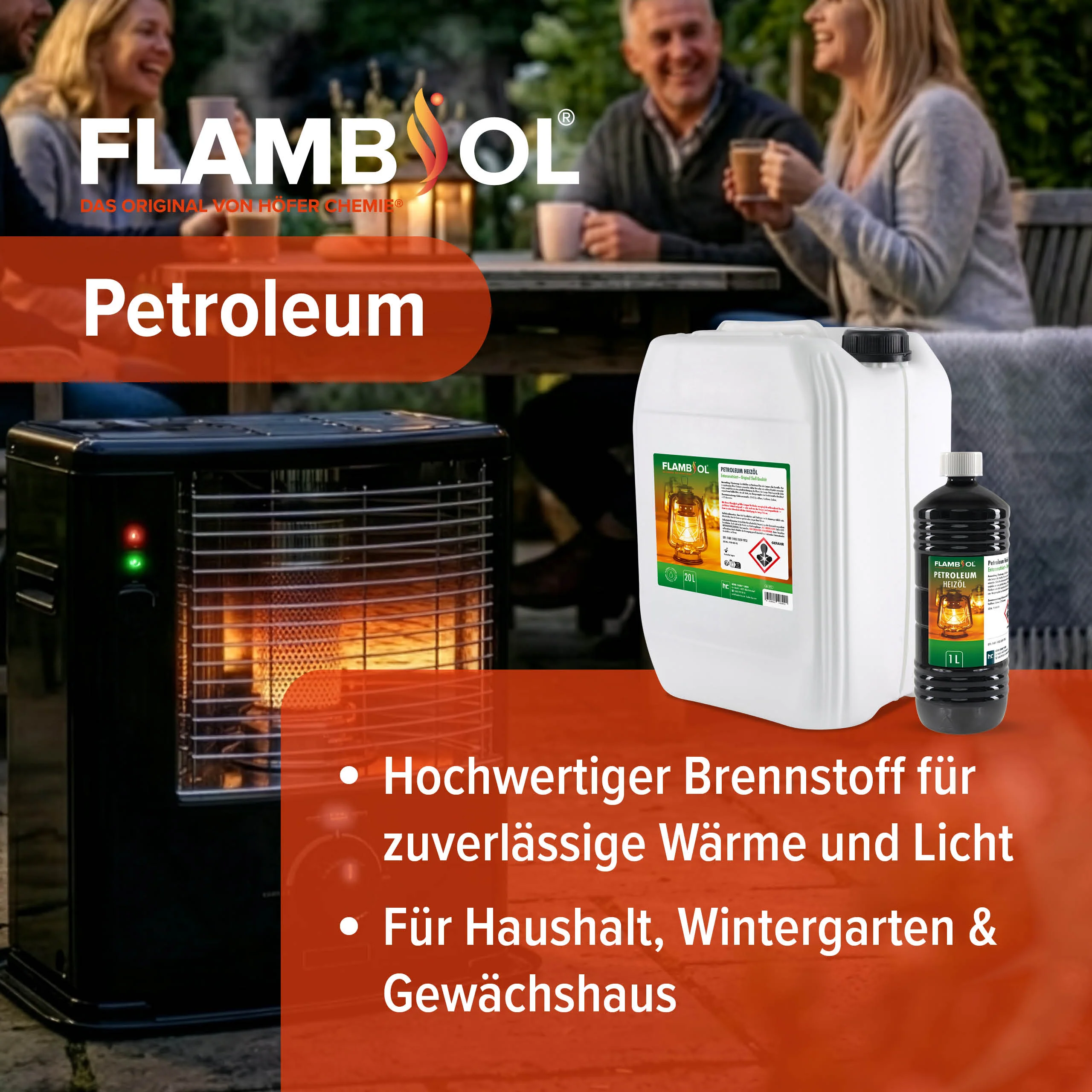 20 L FLAMBIOL® Petroleum Heizöl in Kanistern - Image 2