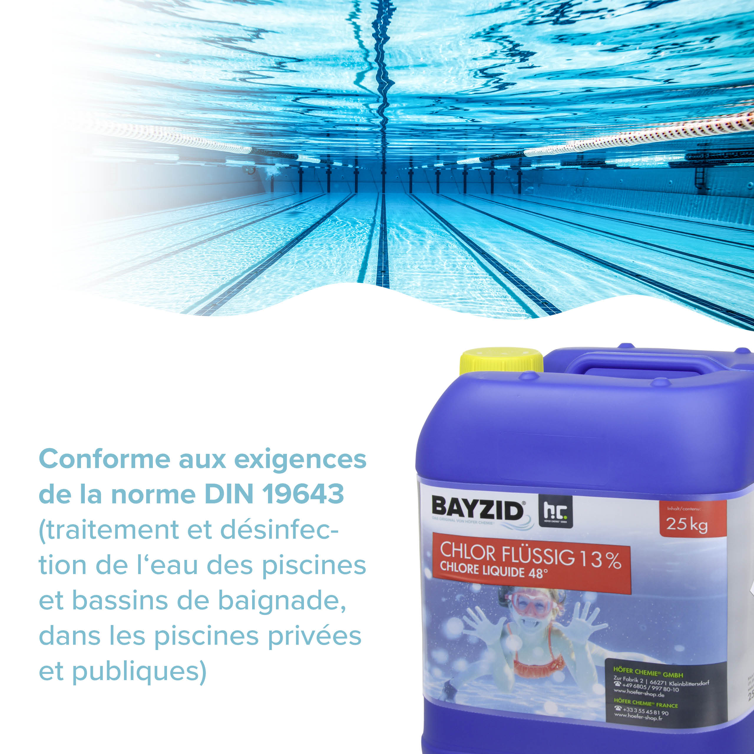 25 kg BAYZID® Chlor 13% flüssig für Pools in Kanister - Image 14