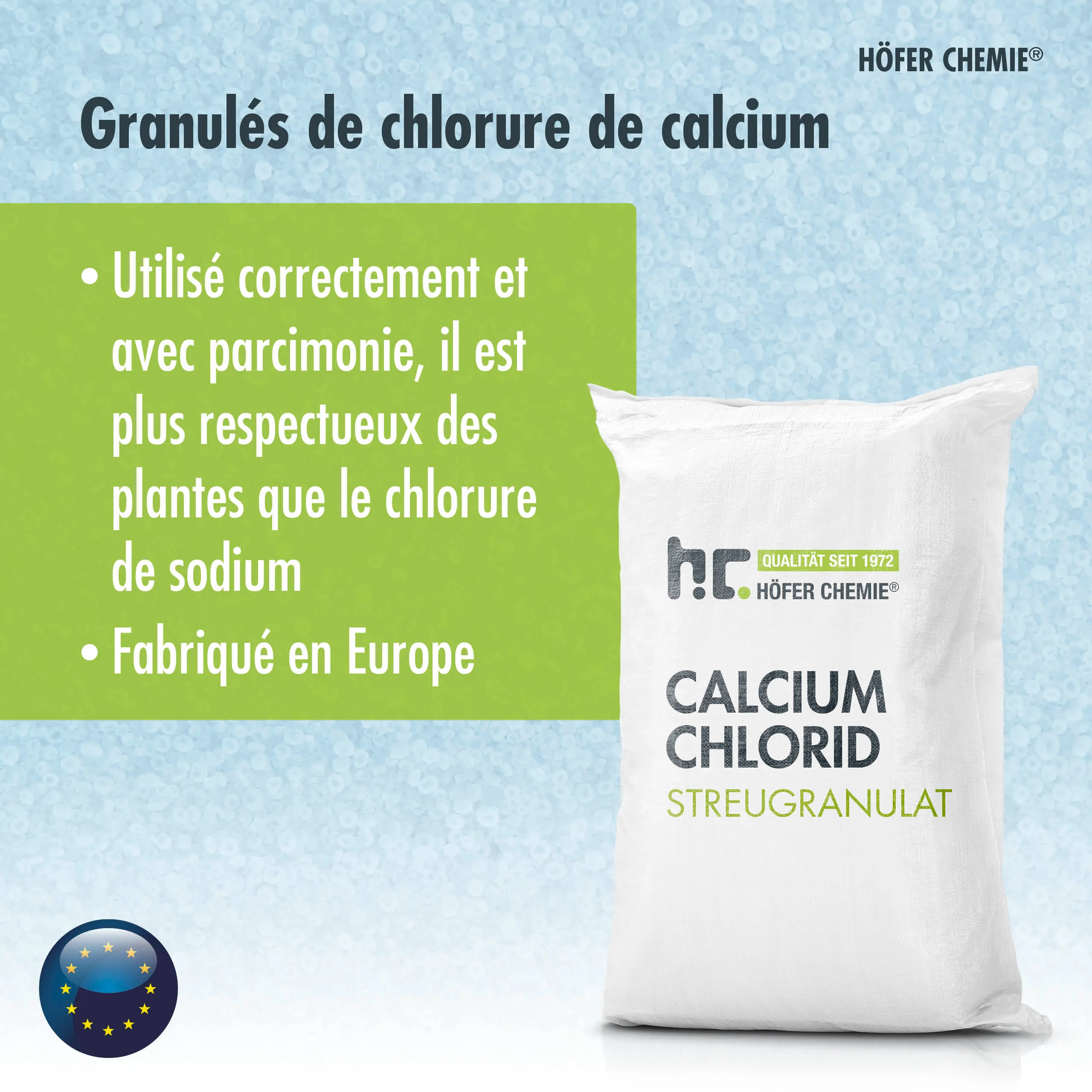 25 kg Höfer Chemie® Calciumchlorid Streugranulat / Flakes - Image 13