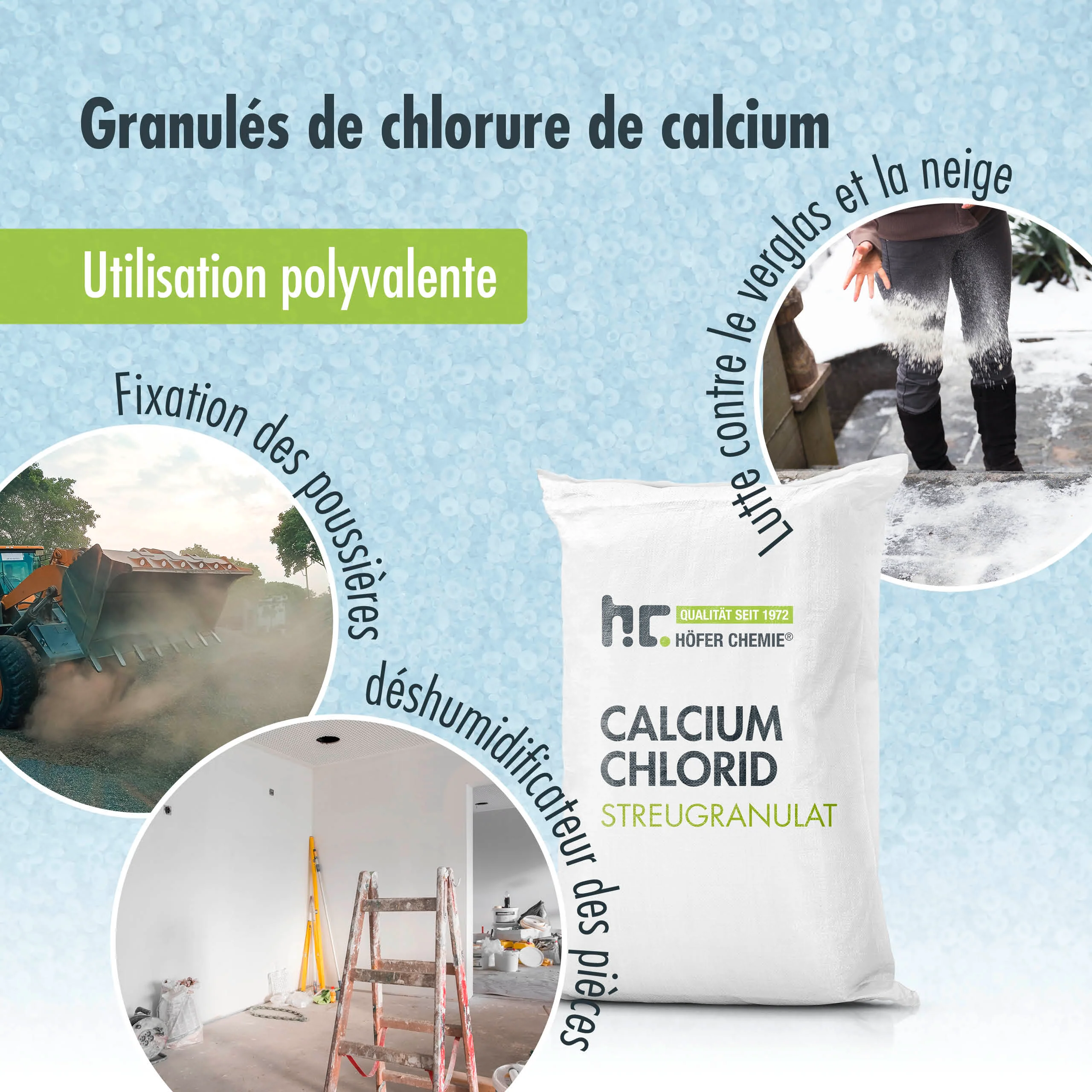 25 kg Höfer Chemie® Calciumchlorid Streugranulat / Flakes - Image 14