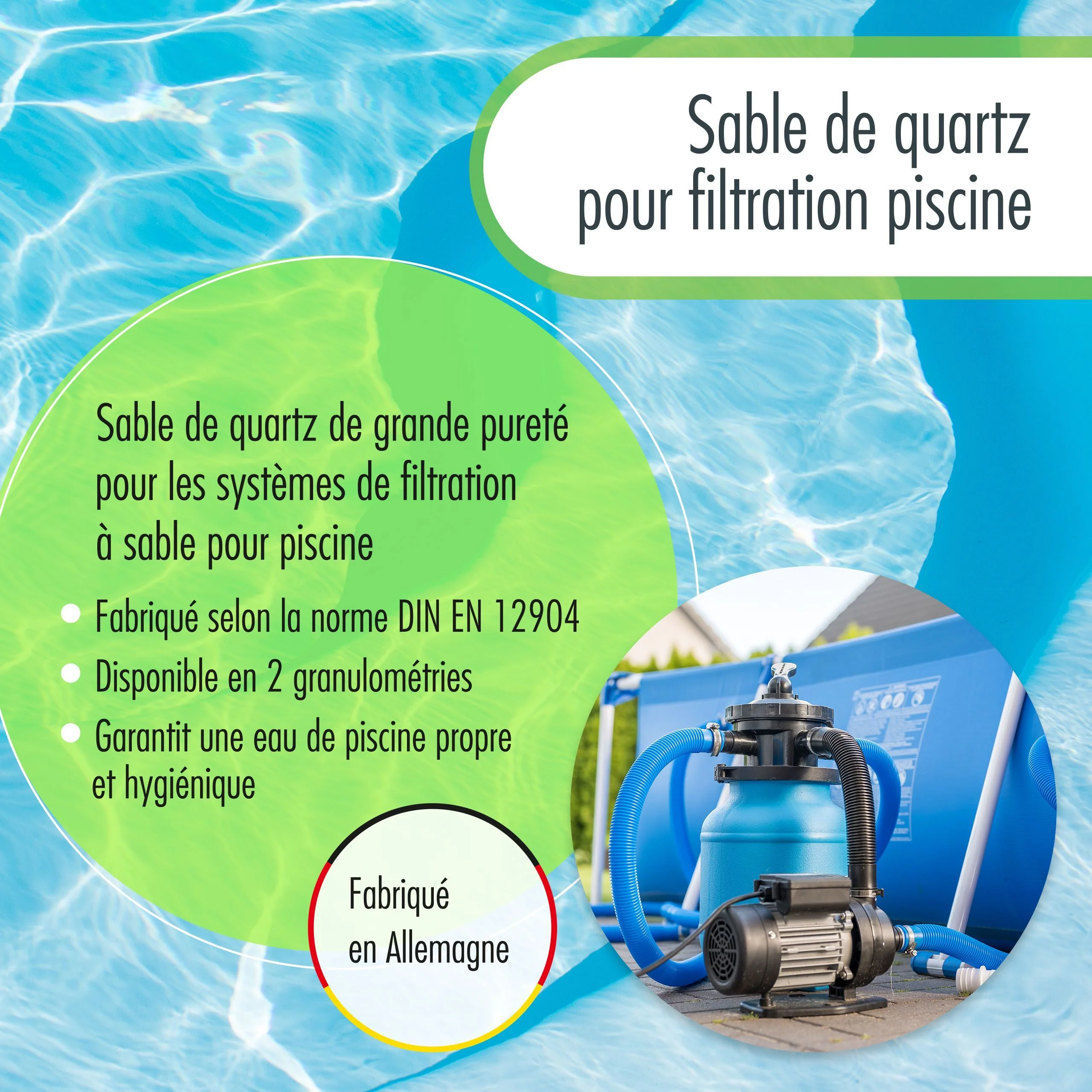 25 kg Premium Quarzsand Filtersand 0,4 - 0,8 mm - Image 5
