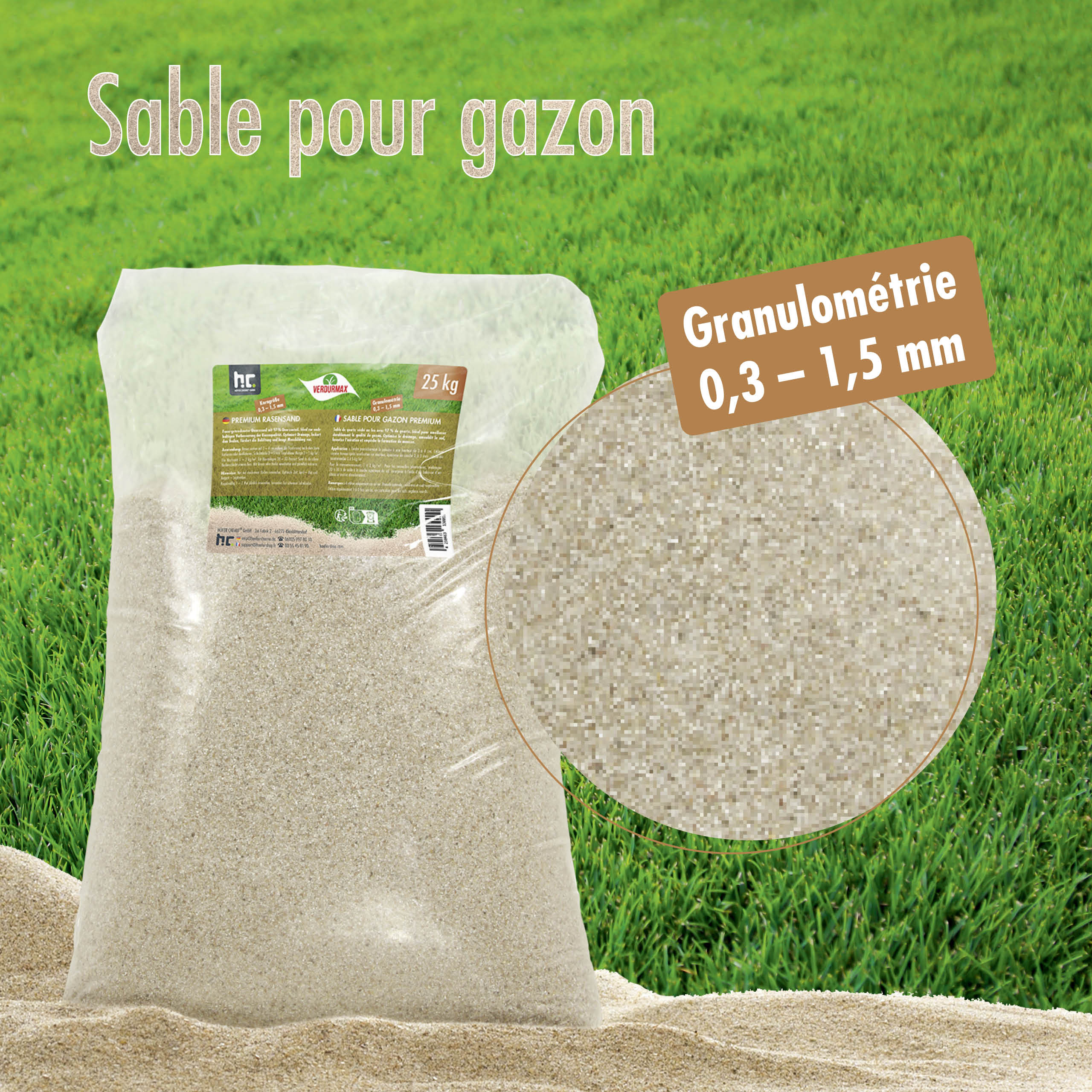 25 kg VERDURMAX® Premium Rasensand 0,3 - 1,5 mm - Image 9