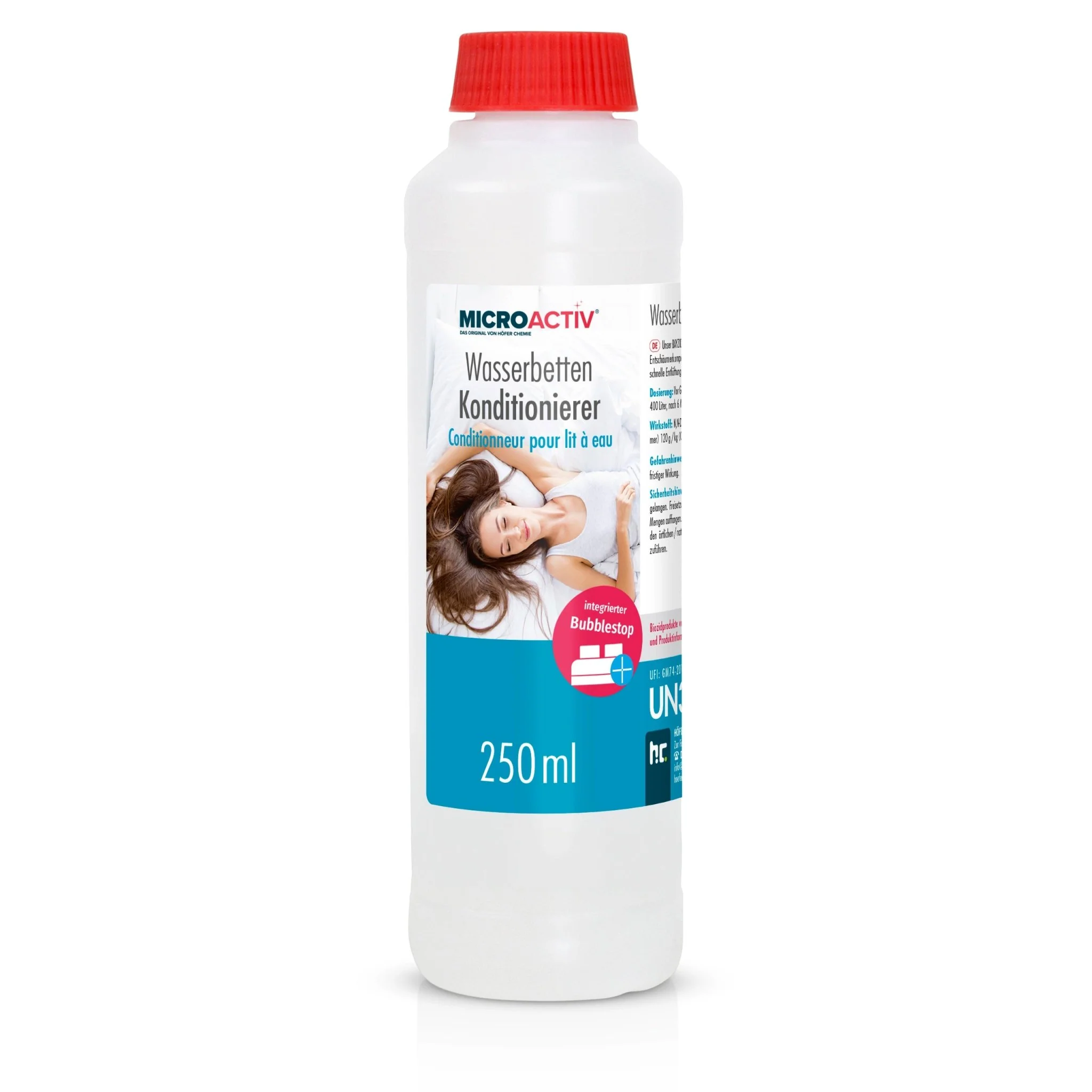 250 ml Microactiv® Konditionierer für Wasserbetten in Flasche
