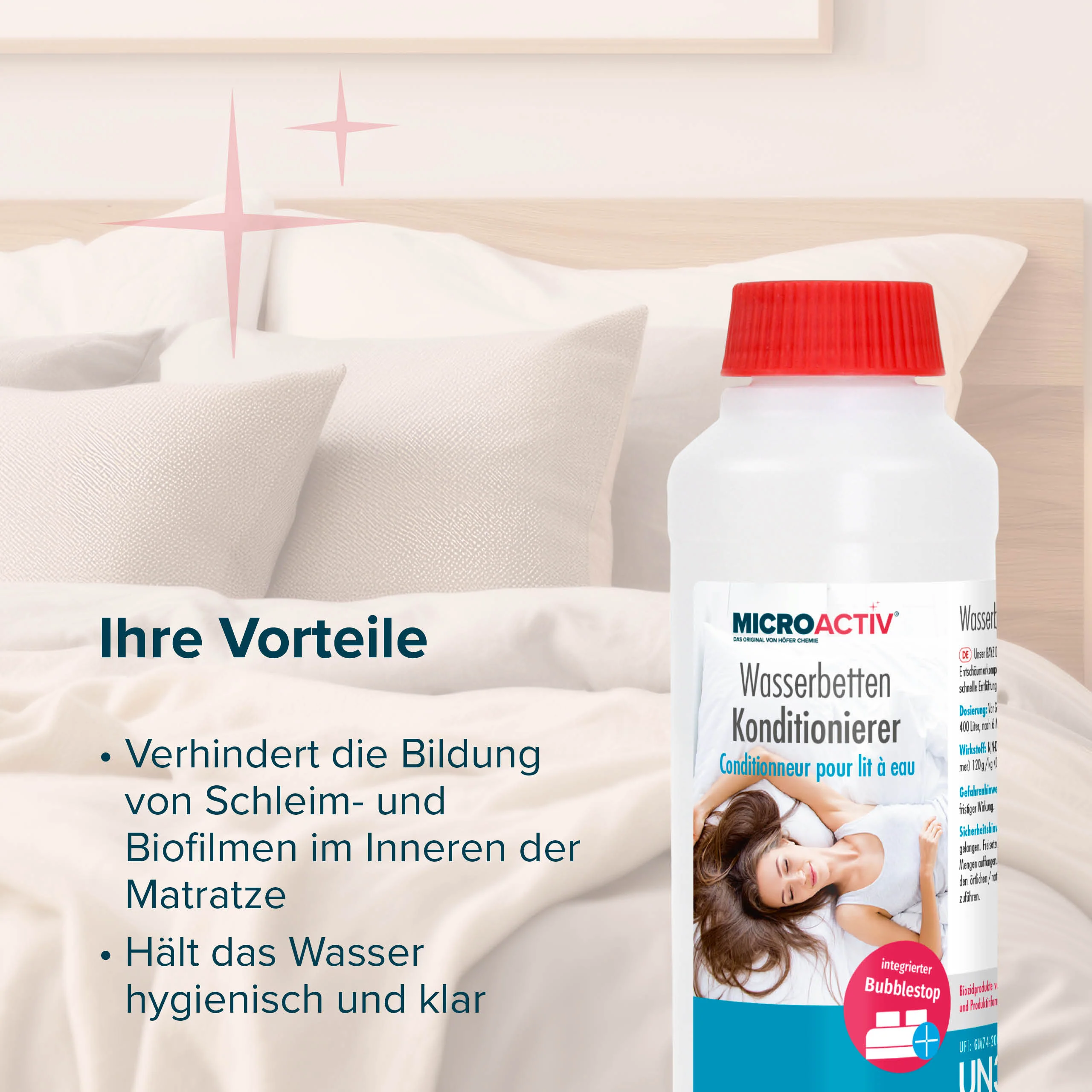 250 ml Microactiv® Konditionierer für Wasserbetten in Flasche - Image 4