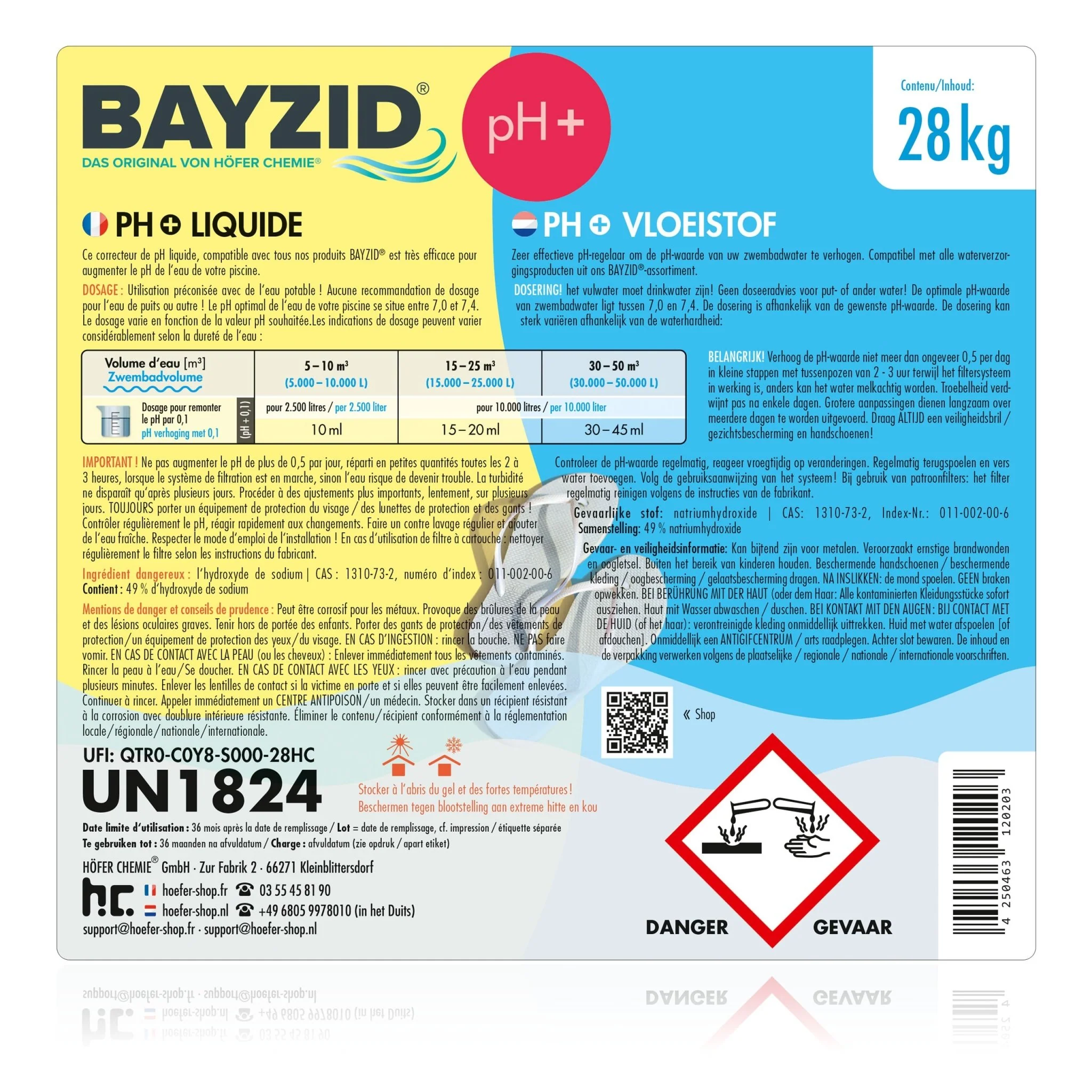 28 kg BAYZID® pH Plus flüssig für Pools in großen Kanistern - Image 13