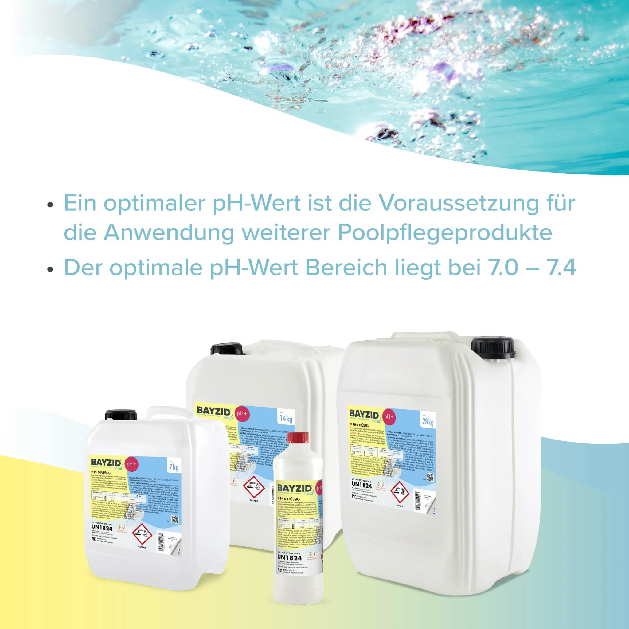 28 kg BAYZID® pH Plus flüssig für Pools in großen Kanistern - Image 4