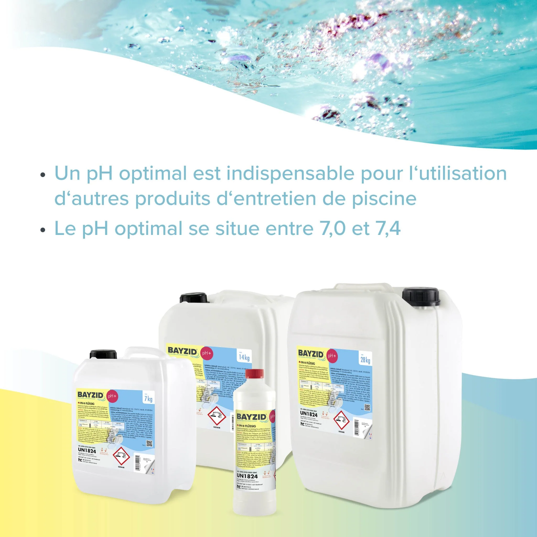 28 kg BAYZID® pH Plus flüssig für Pools in großen Kanistern - Image 9