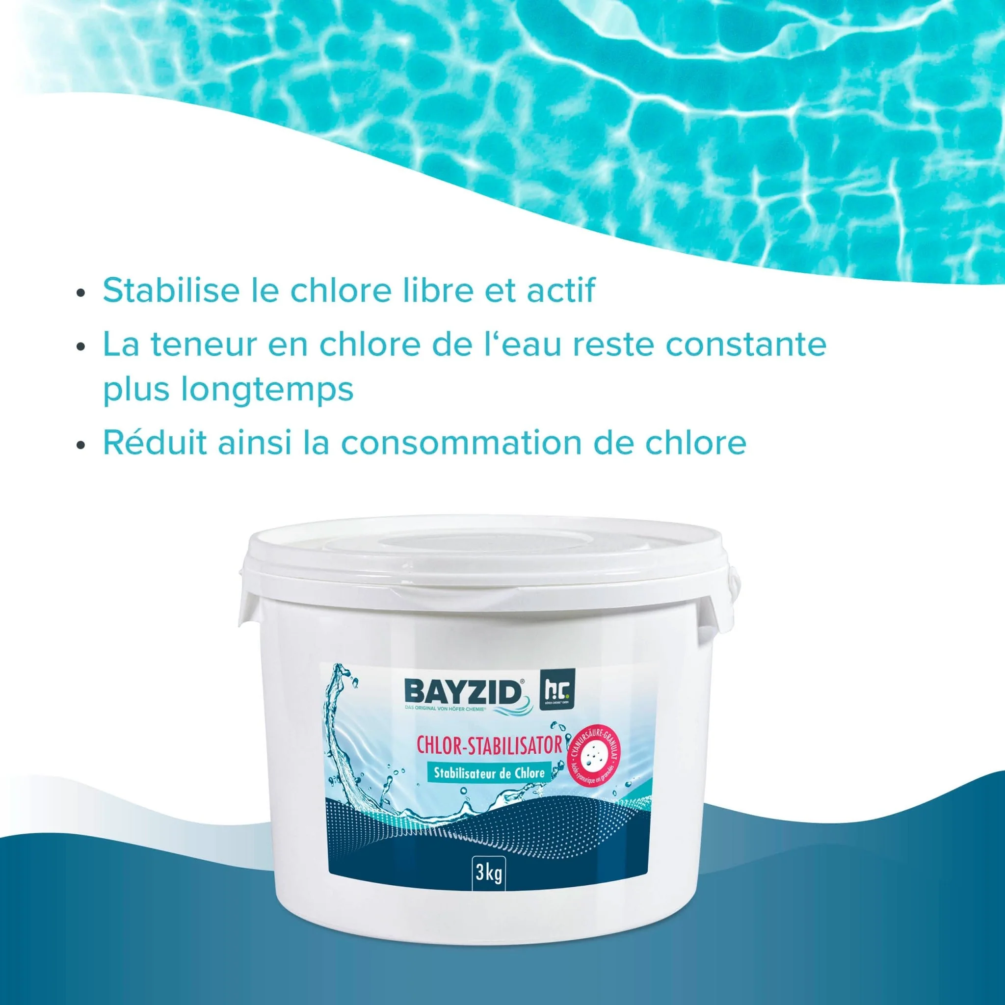 3 kg BAYZID® Chlor Stabilisator Granulat (Cyanursäure) - Image 12