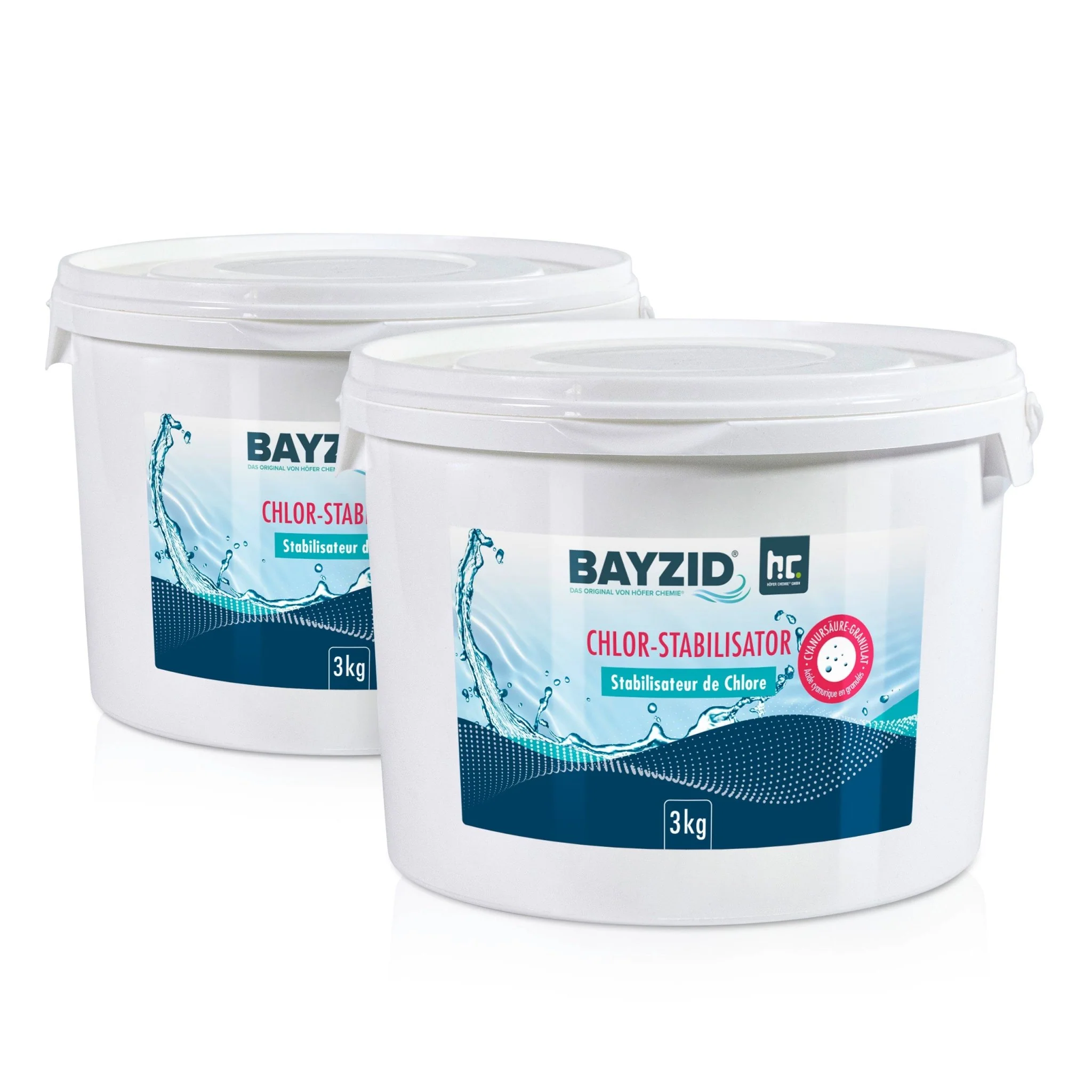 3 kg BAYZID® Chlor Stabilisator Granulat (Cyanursäure) - Image 2