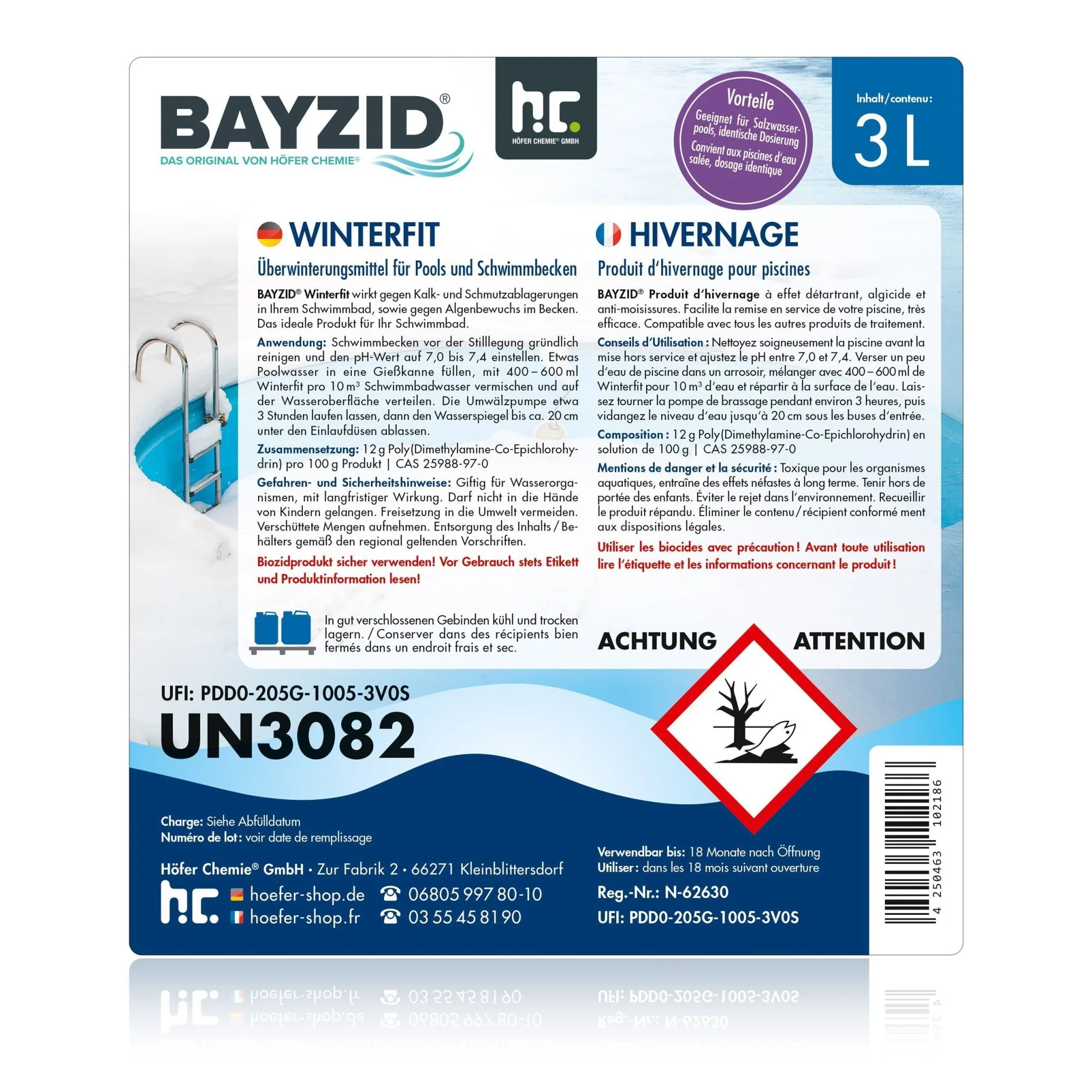 3 L BAYZID® Winterfit Überwinterungsmittel für Pools in Kanister - Image 5