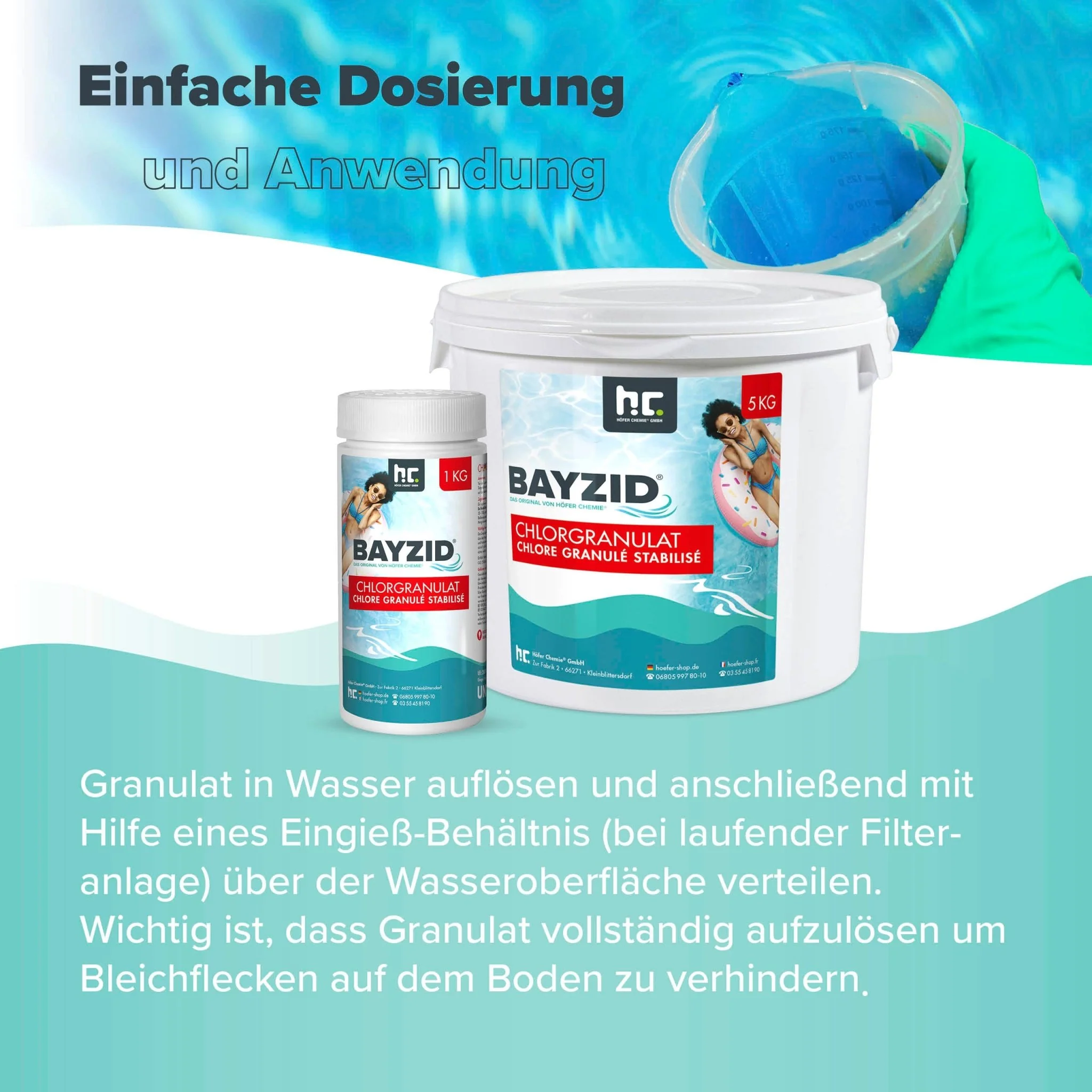 5 kg BAYZID® Chlorgranulat für Pools - Image 7