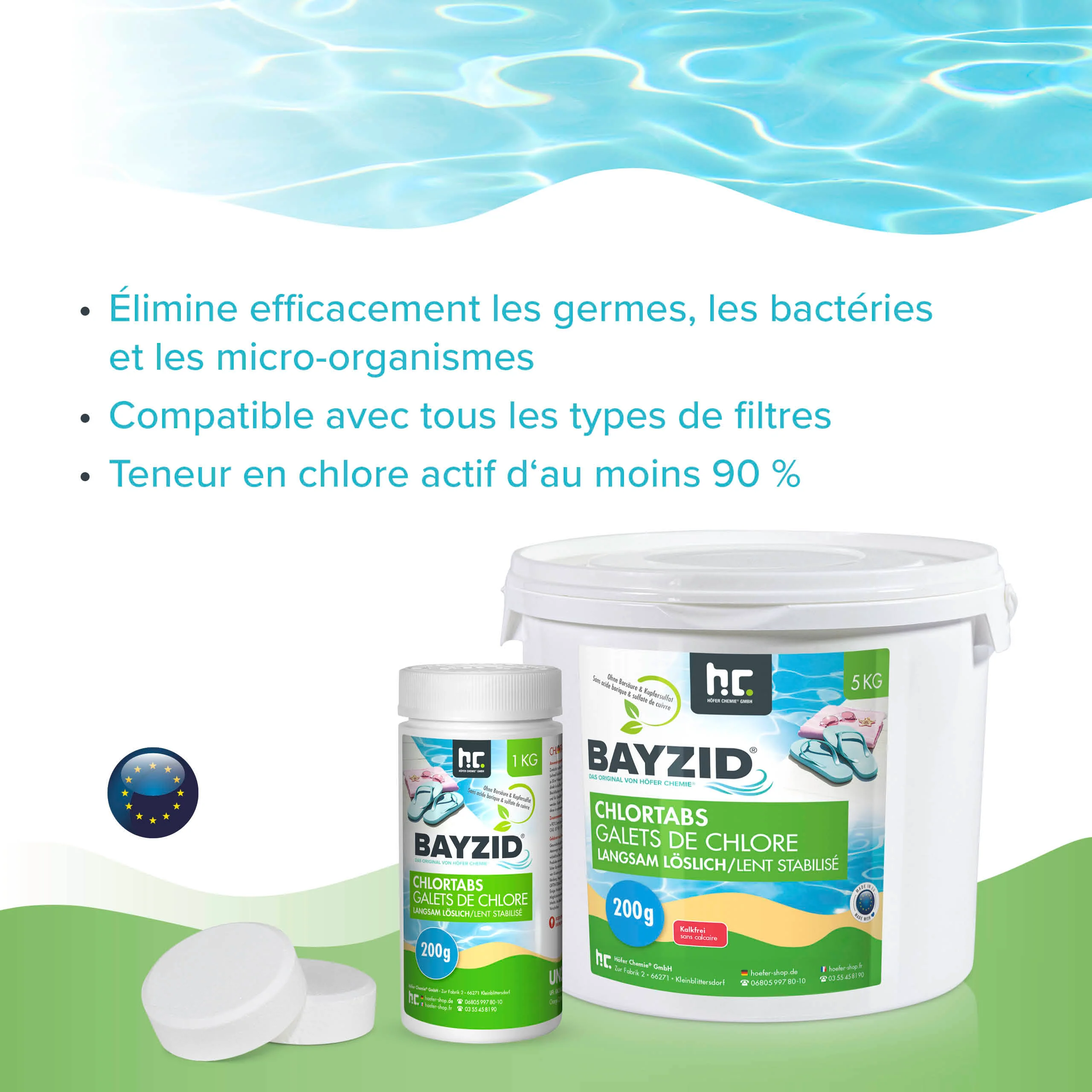 5 kg BAYZID® Chlortabs 200g langsam löslich im Eimer - Image 12