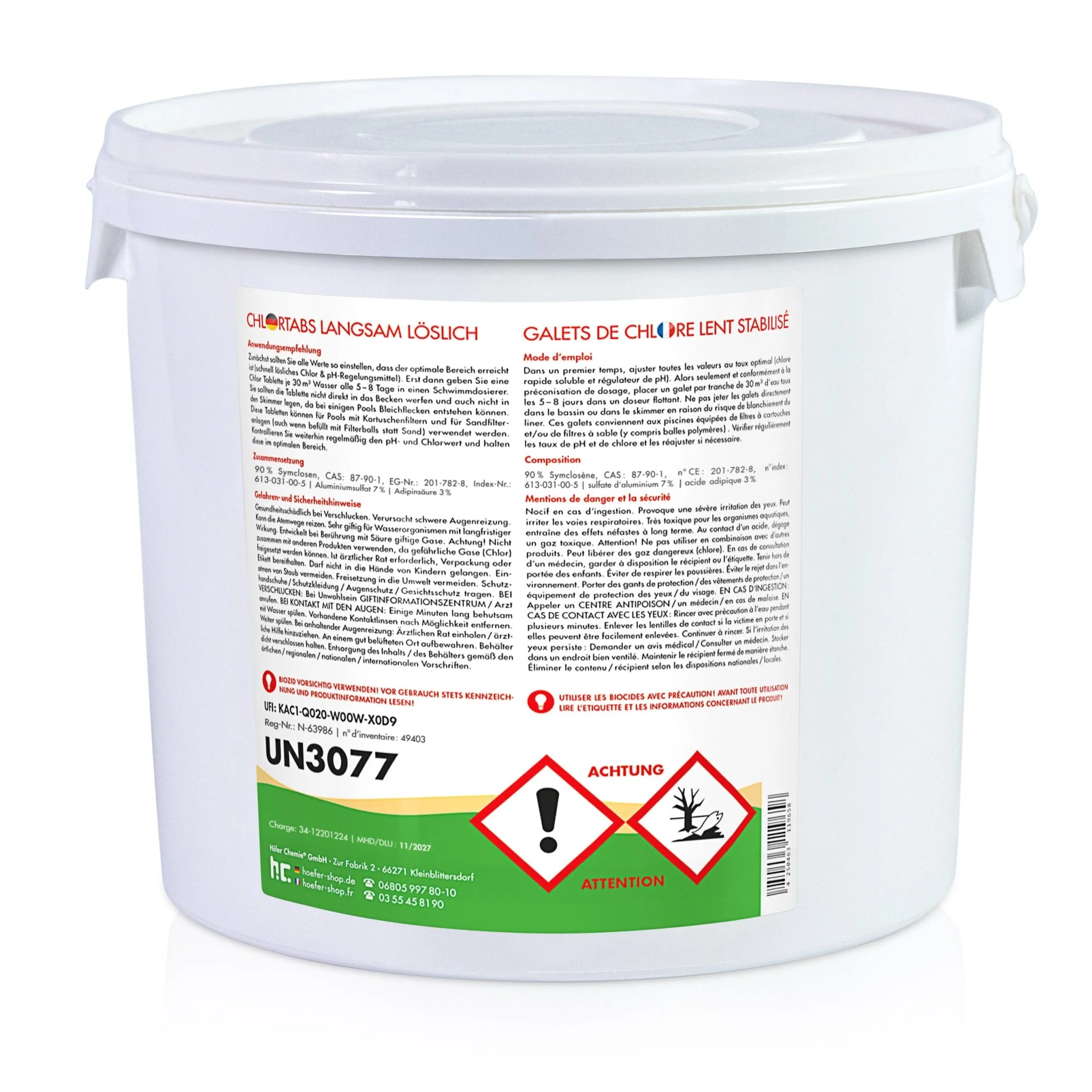 5 kg BAYZID® Chlortabs 200g langsam löslich im Eimer - Image 4