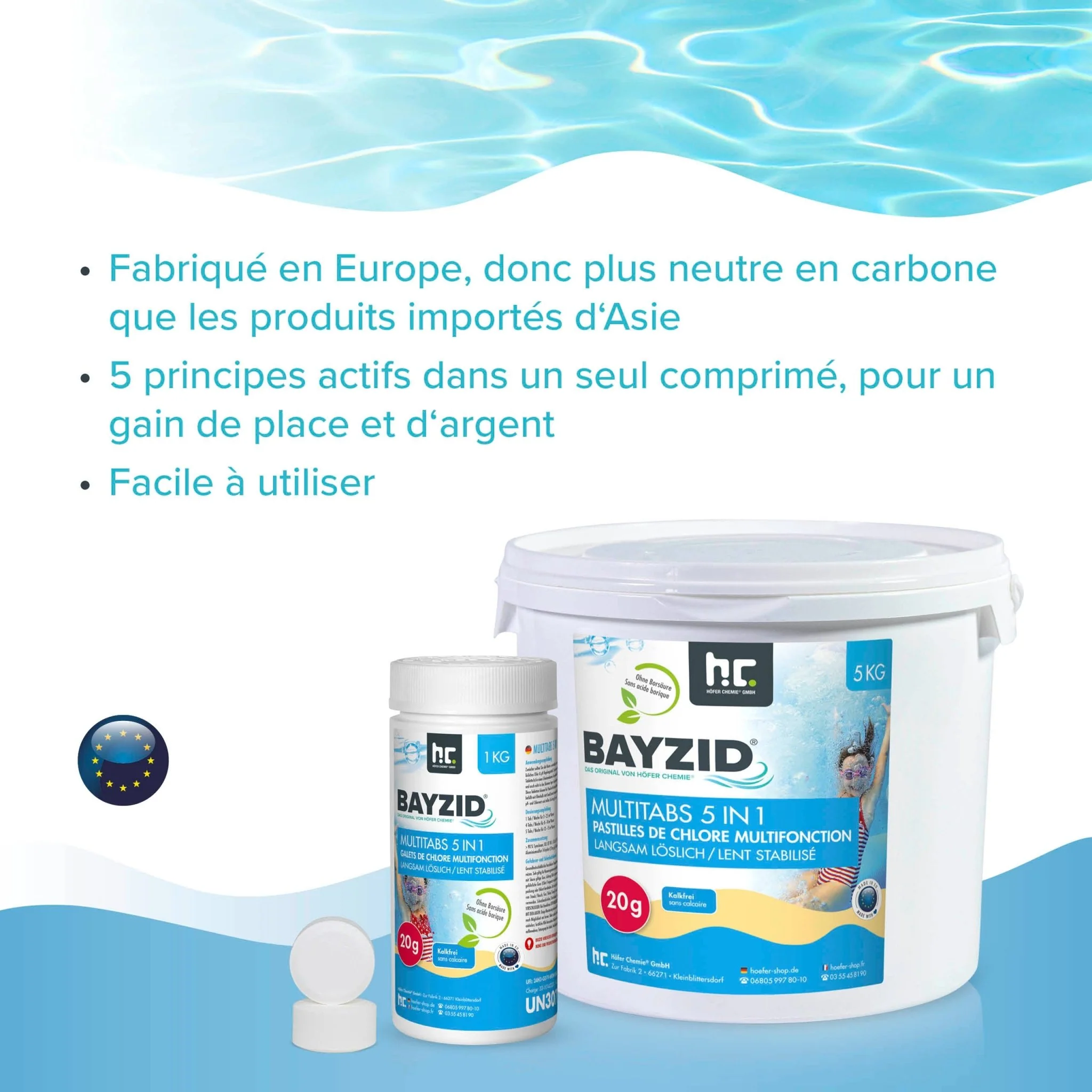 5 kg BAYZID® Multitabs 20g 5in1 für Pools in Eimer - Image 11