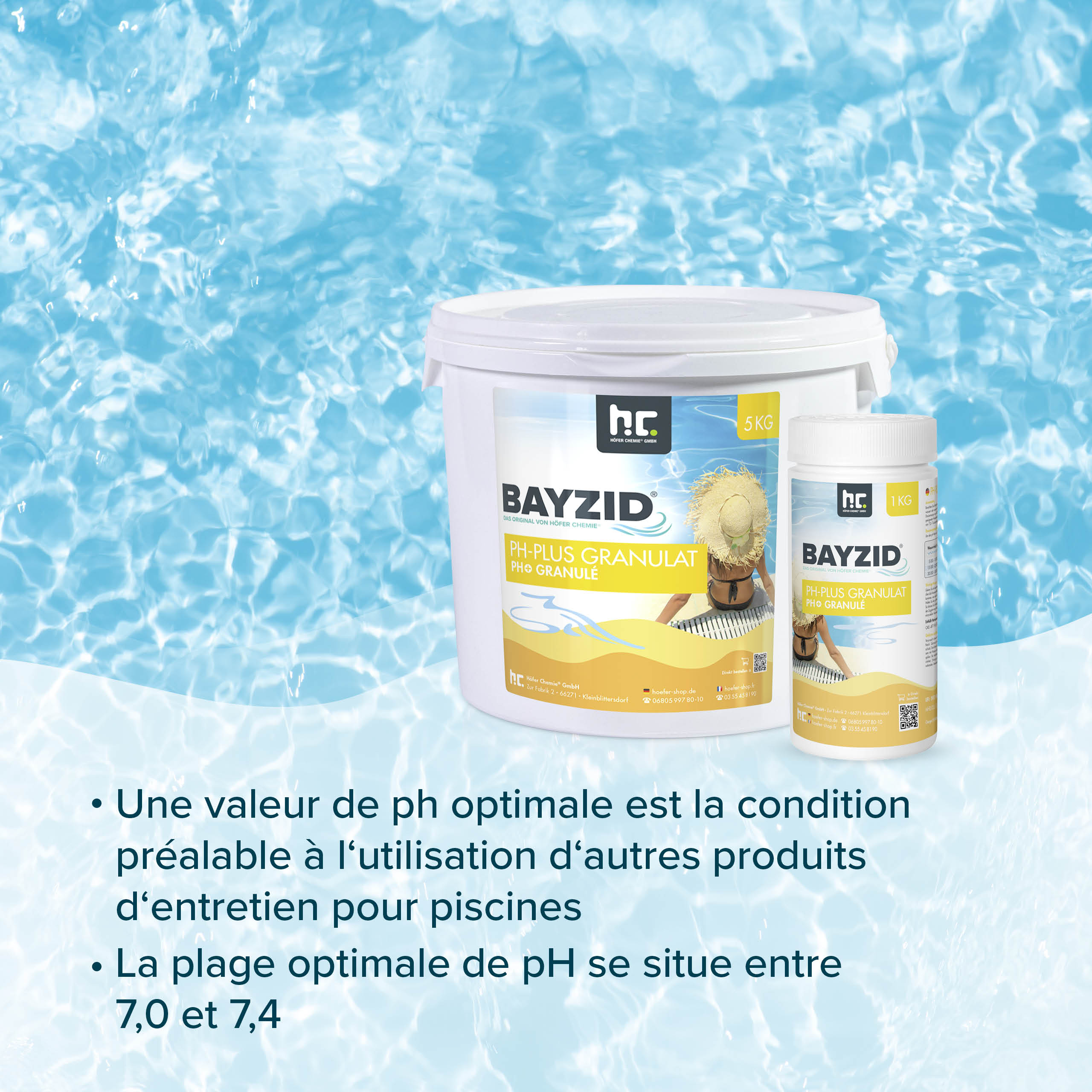 5 kg BAYZID® pH Plus Granulat für den Pool in Eimer - Image 10