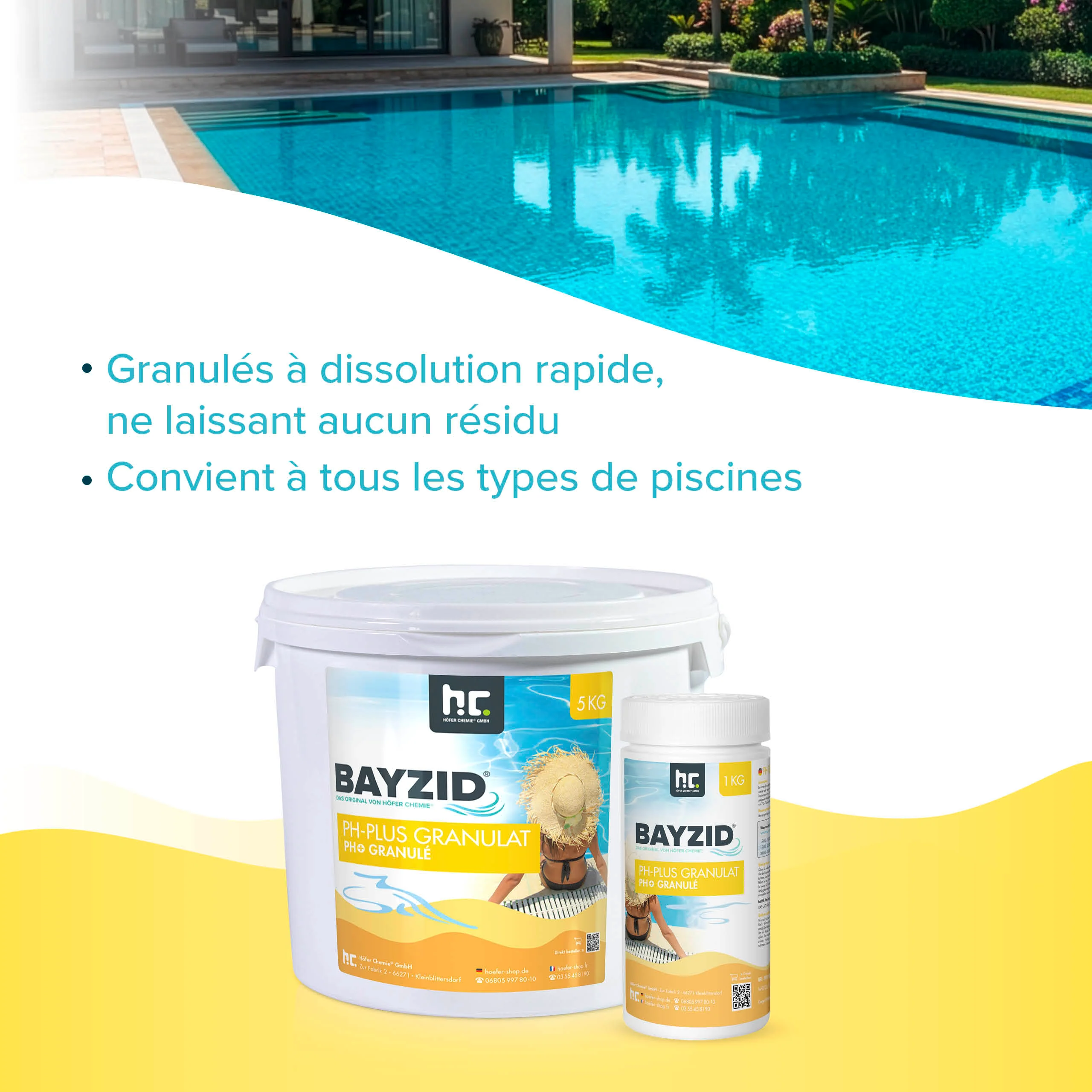 5 kg BAYZID® pH Plus Granulat für den Pool in Eimer - Image 12