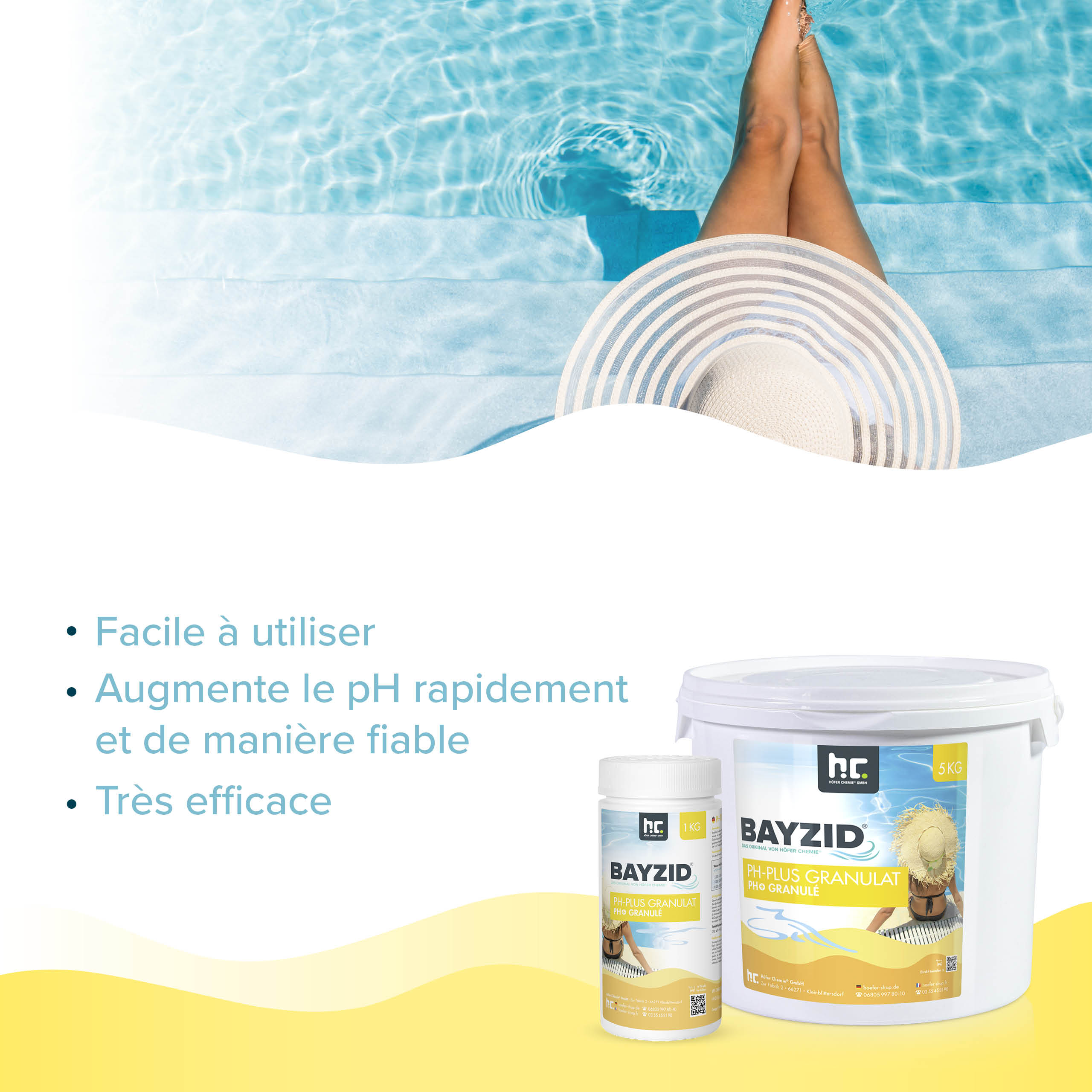 5 kg BAYZID® pH Plus Granulat für den Pool in Eimer - Image 9