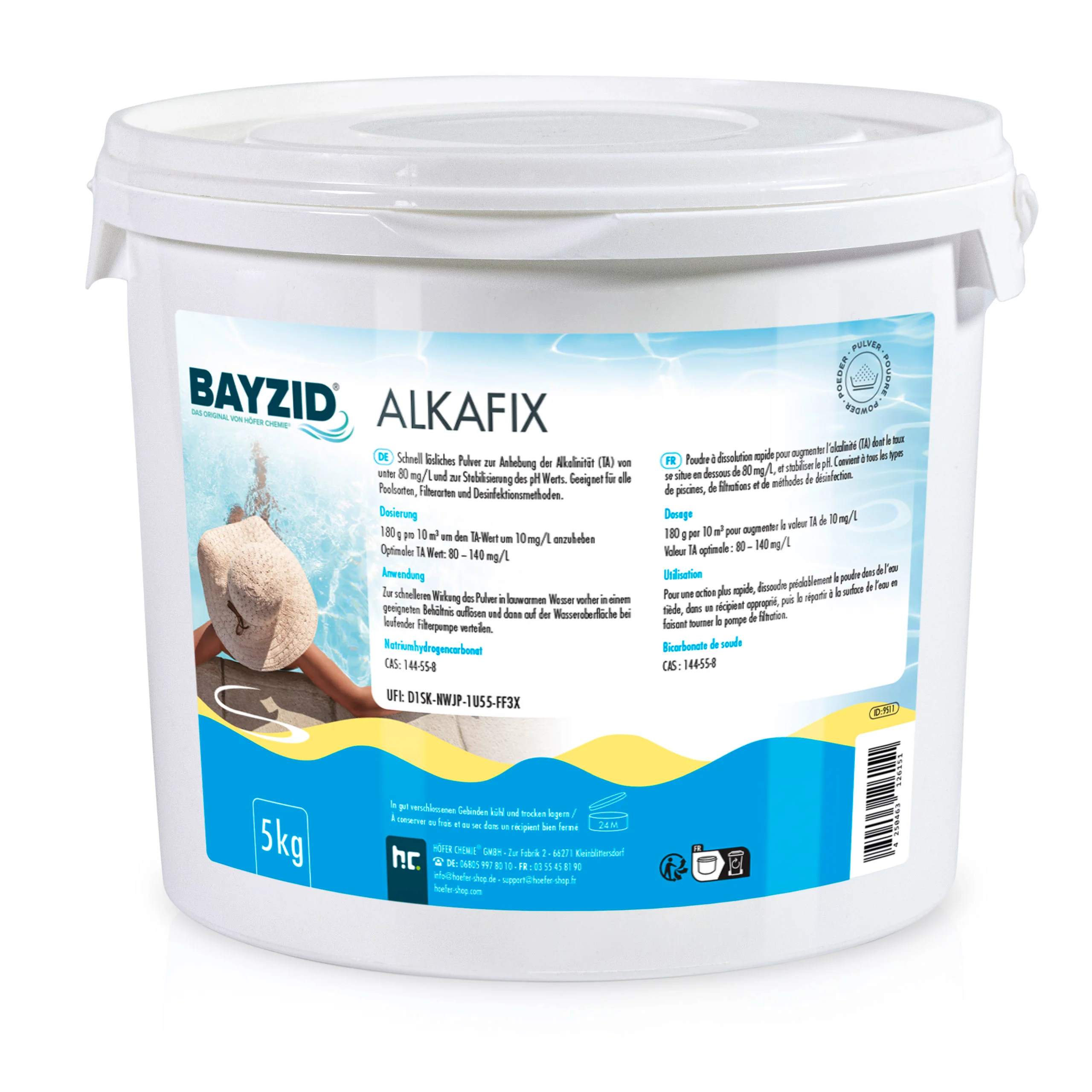 5 kg BAYZID® Alkafix zur Anhebung der Alkalinität (TA) in Eimer