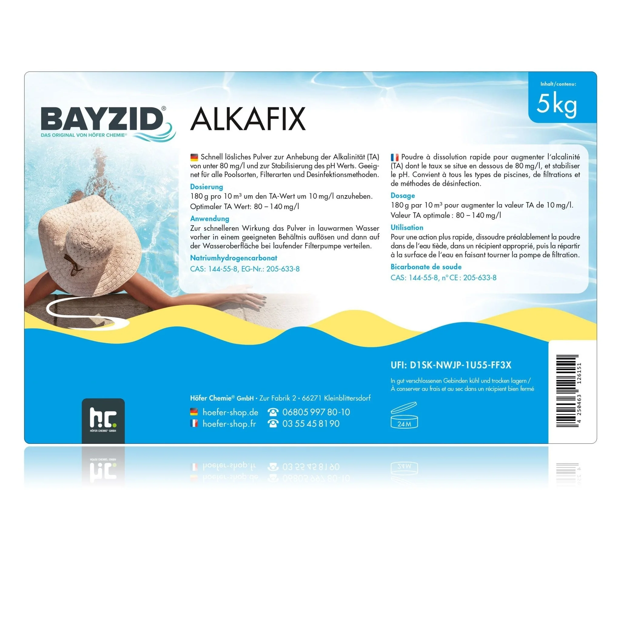 5 kg BAYZID® Alkafix zur Anhebung der Alkalinität (TA) in Eimer - Image 16