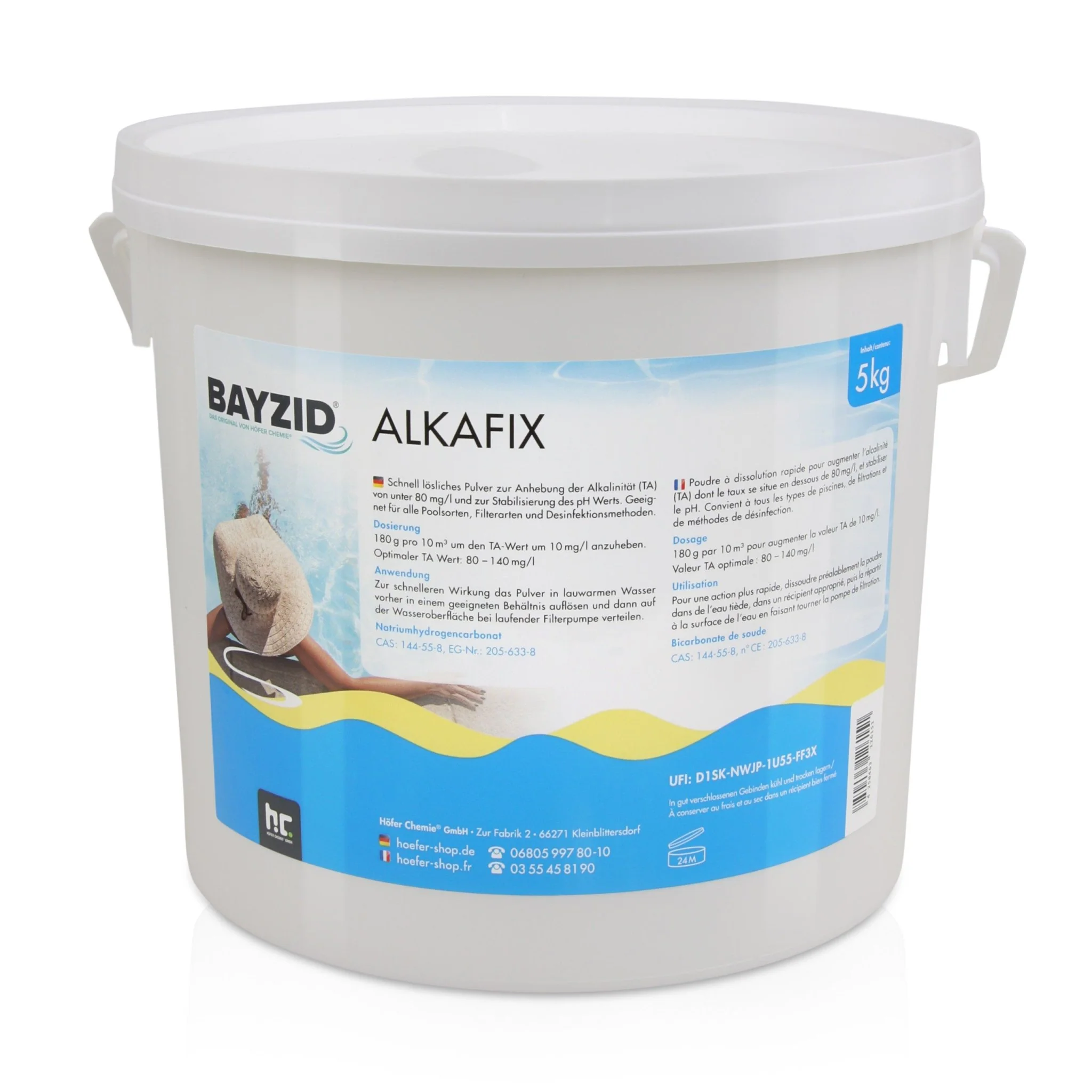 5 kg BAYZID® Alkafix zur Anhebung der Alkalinität (TA) in Eimer - Image 2
