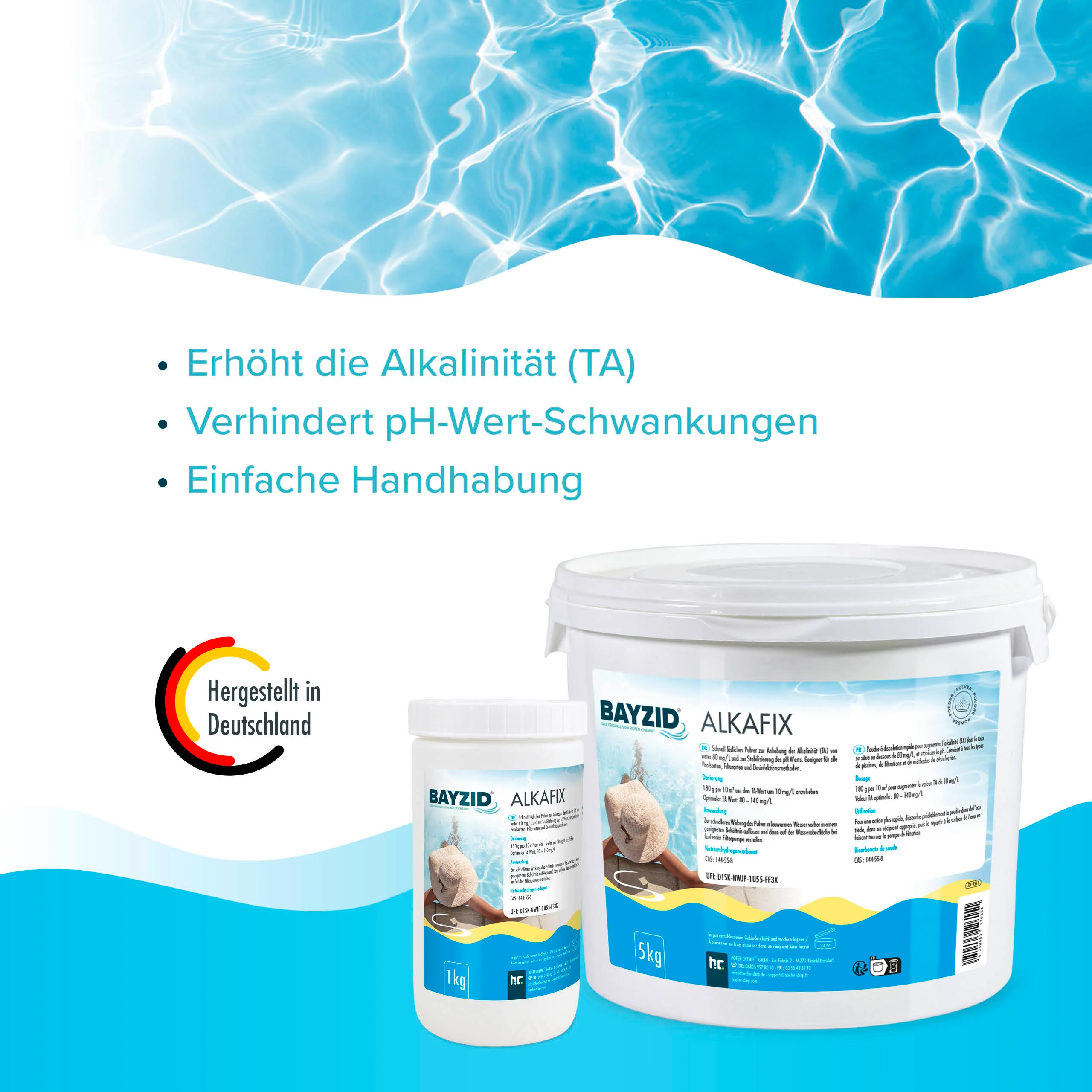 5 kg BAYZID® Alkafix zur Anhebung der Alkalinität (TA) in Eimer - Image 4