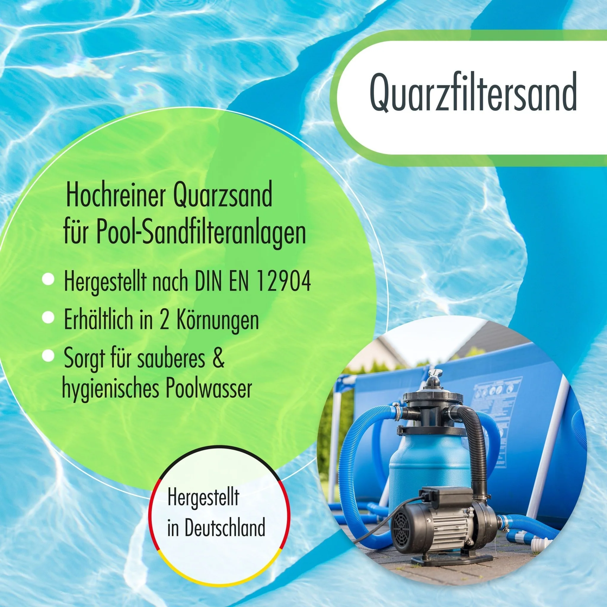 5 kg Premium Quarzsand Filtersand 0,4 - 0,8 mm - Image 2