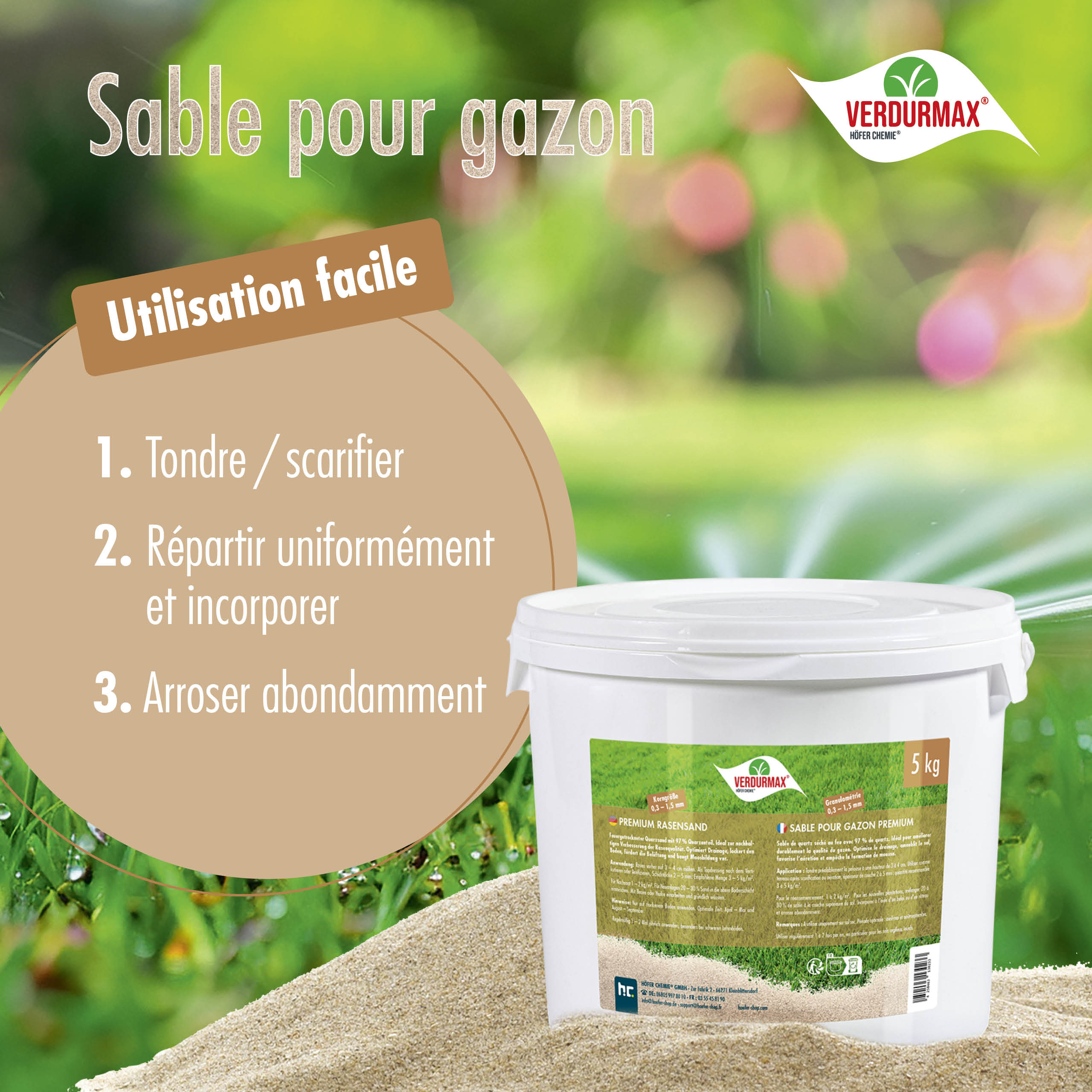 5 kg VERDURMAX® Premium Rasensand 0,3 - 1,5 mm - Image 7