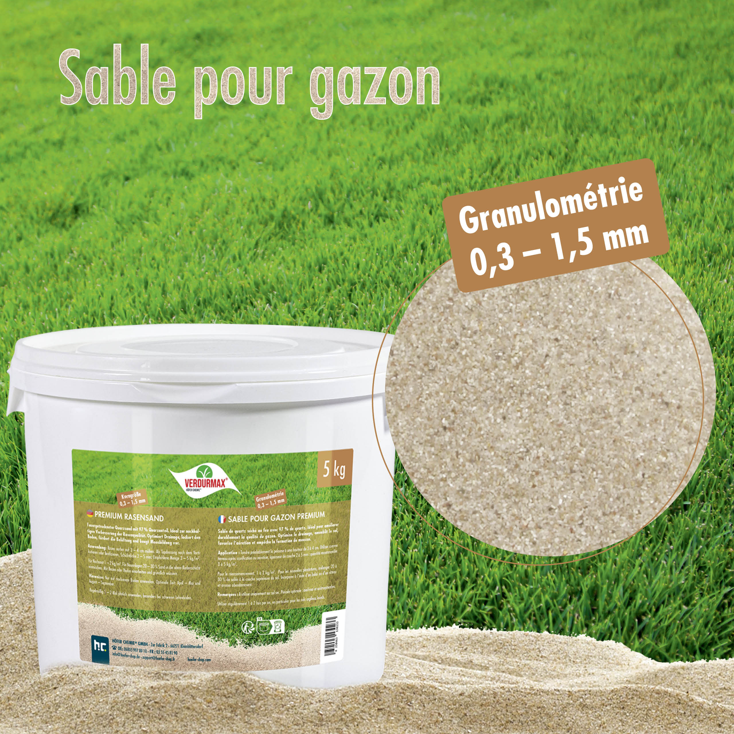 5 kg VERDURMAX® Premium Rasensand 0,3 - 1,5 mm - Image 9