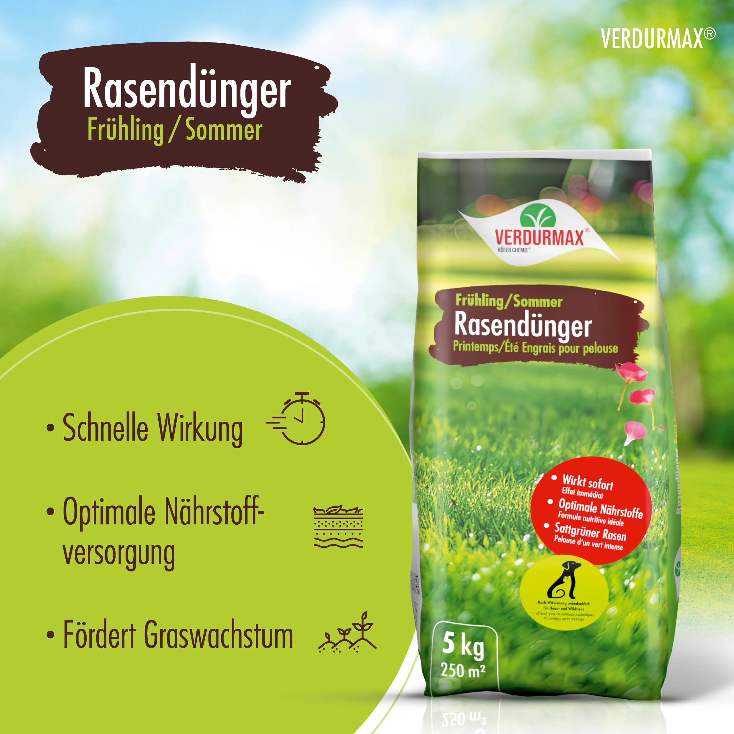 5 kg VERDURMAX® Rasendünger Frühling / Sommer - Image 3