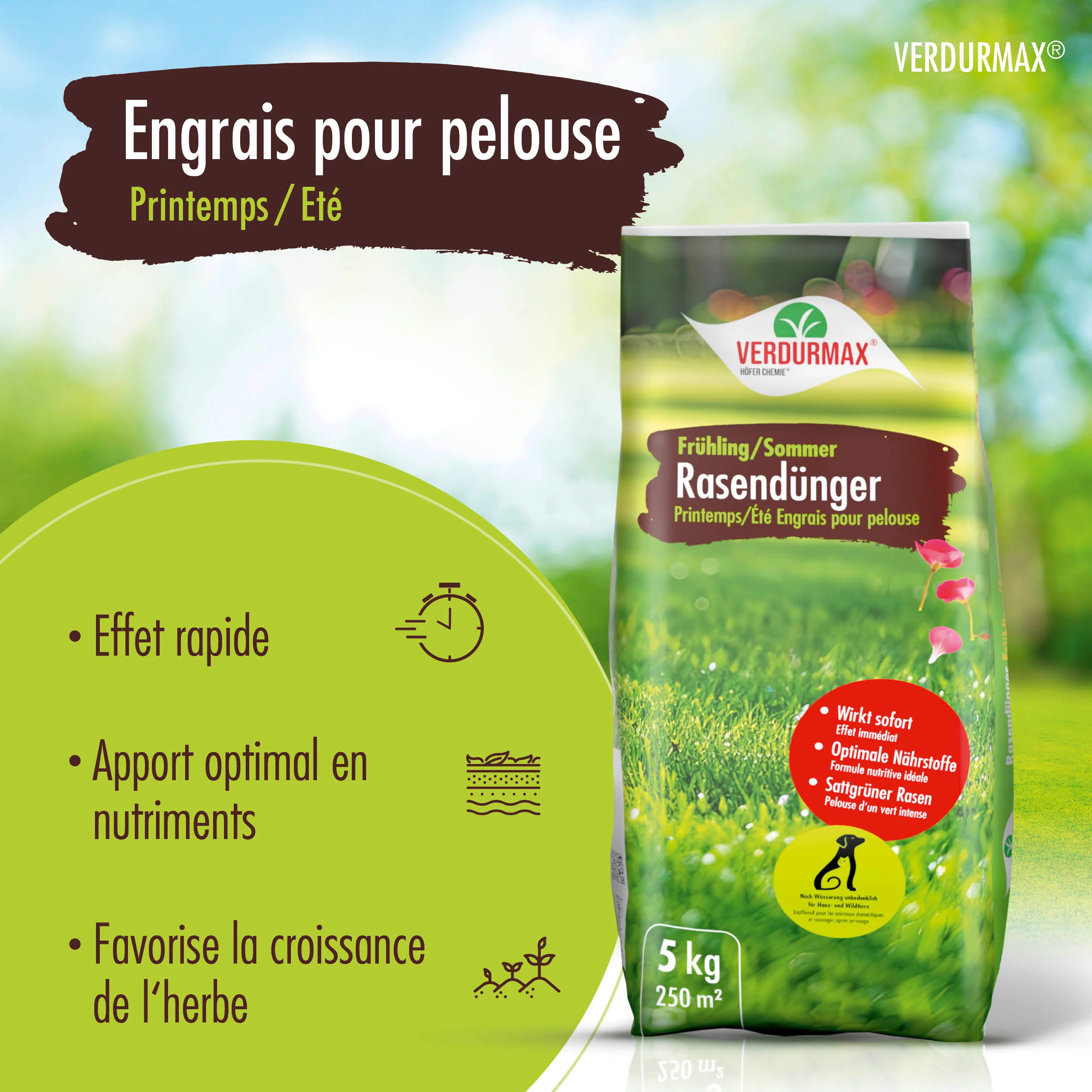 5 kg VERDURMAX® Rasendünger Frühling / Sommer - Image 4